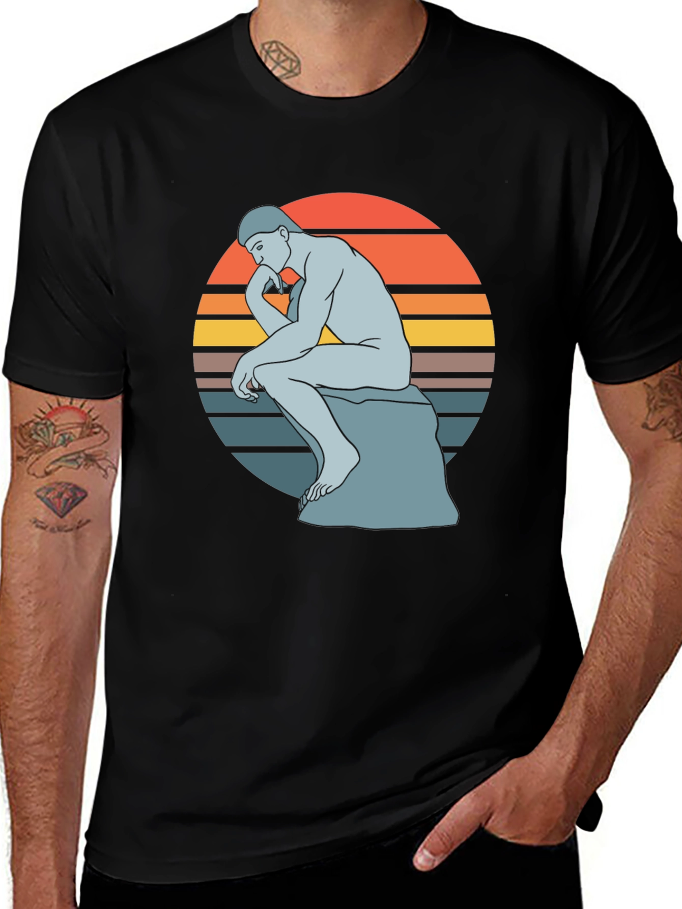 Variant 16 of The Thinker Graphic T-Shirt