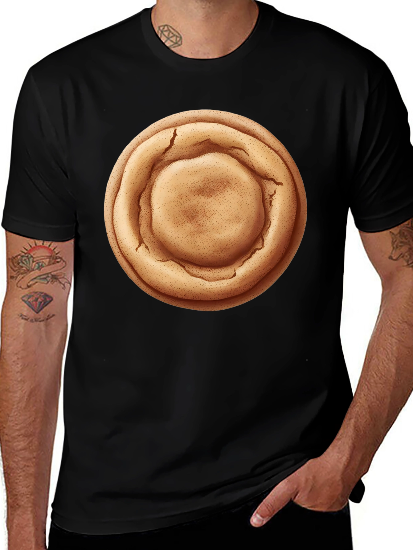 Variant 2 of Round Bread Roll Graphic Tee