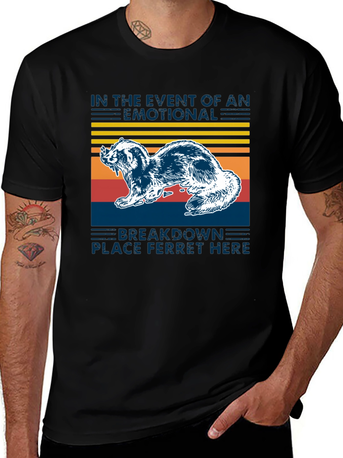 Variant 30 of Emotional Breakdown Ferret T-Shirt