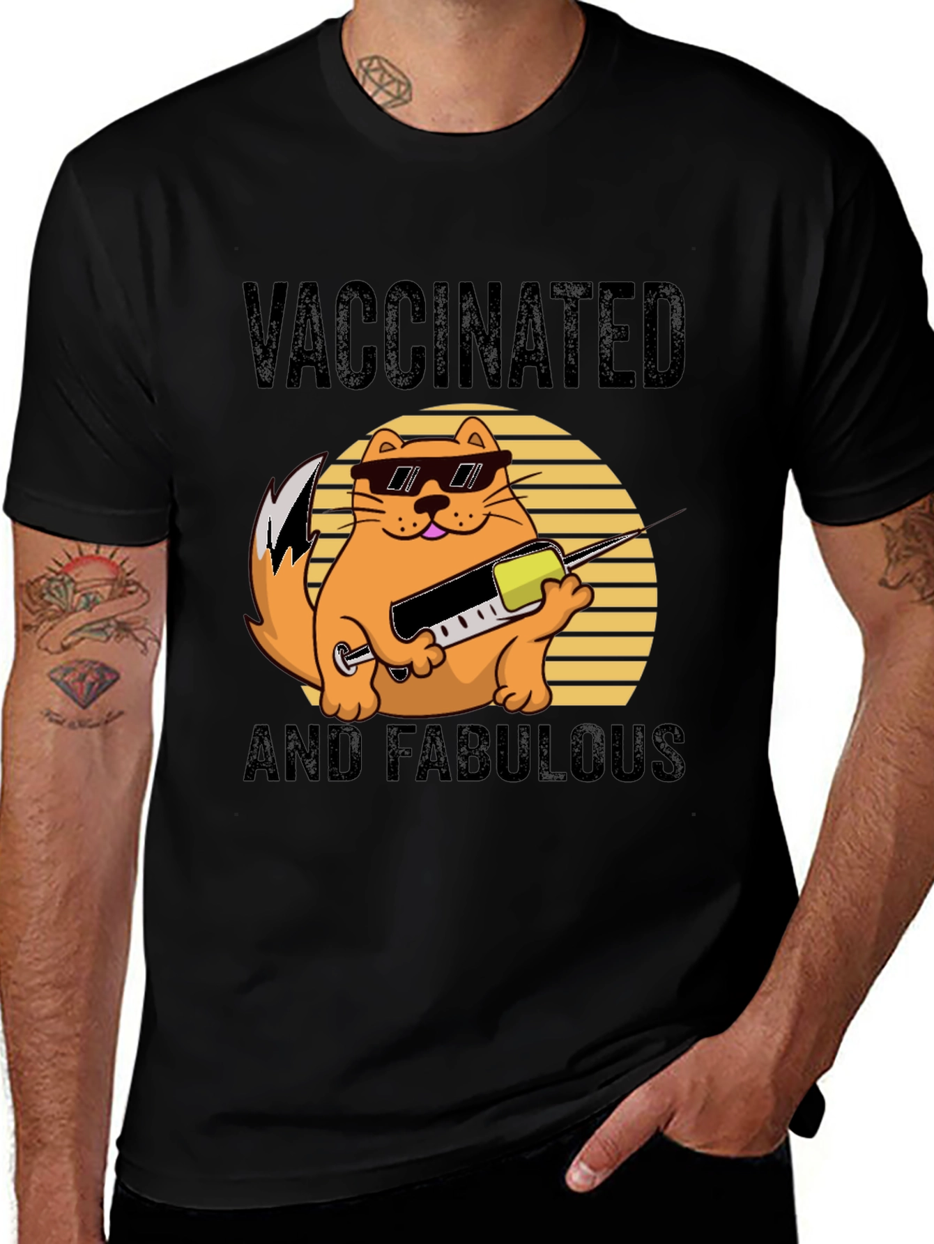 Variant 17 of Vaccinated and Fabulous T-Shirt