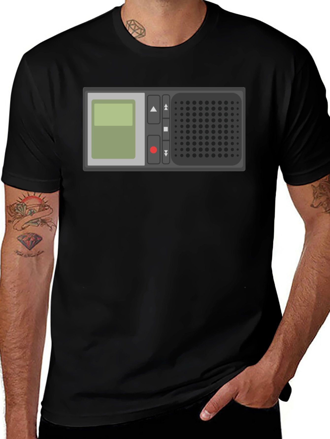 Variant 15 of Retro Radio Graphic Tee - Vintage Walkie Talkie T-Shirt