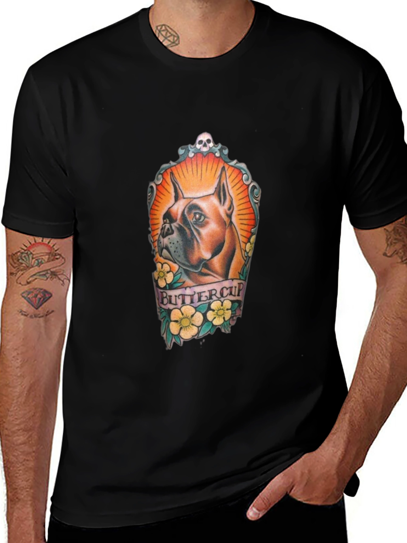 Dog Lover T-Shirt - Buttercup Boxer Tee