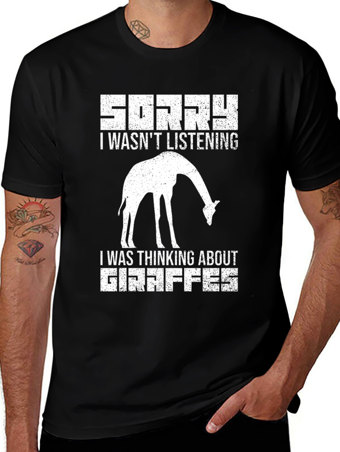 Variant 16 of Giraffe Lover Tee - Funny Sorry Not Listening T-Shirt