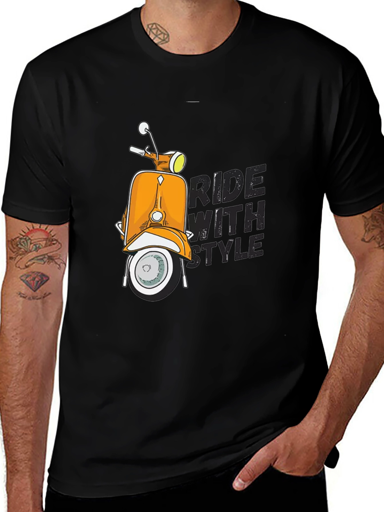 Variant 26 of Ride With Style Scooter Graphic T-Shirt