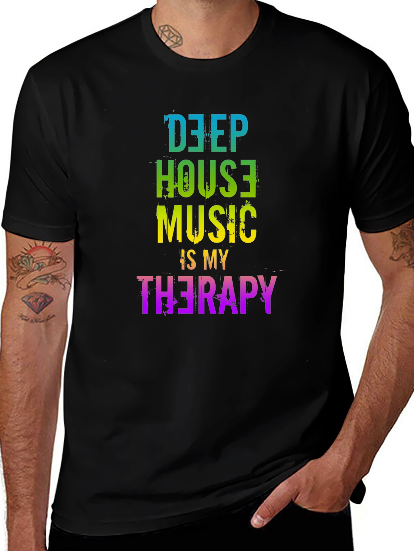 Variant 23 of Deep House Music Therapy Graphic Tee