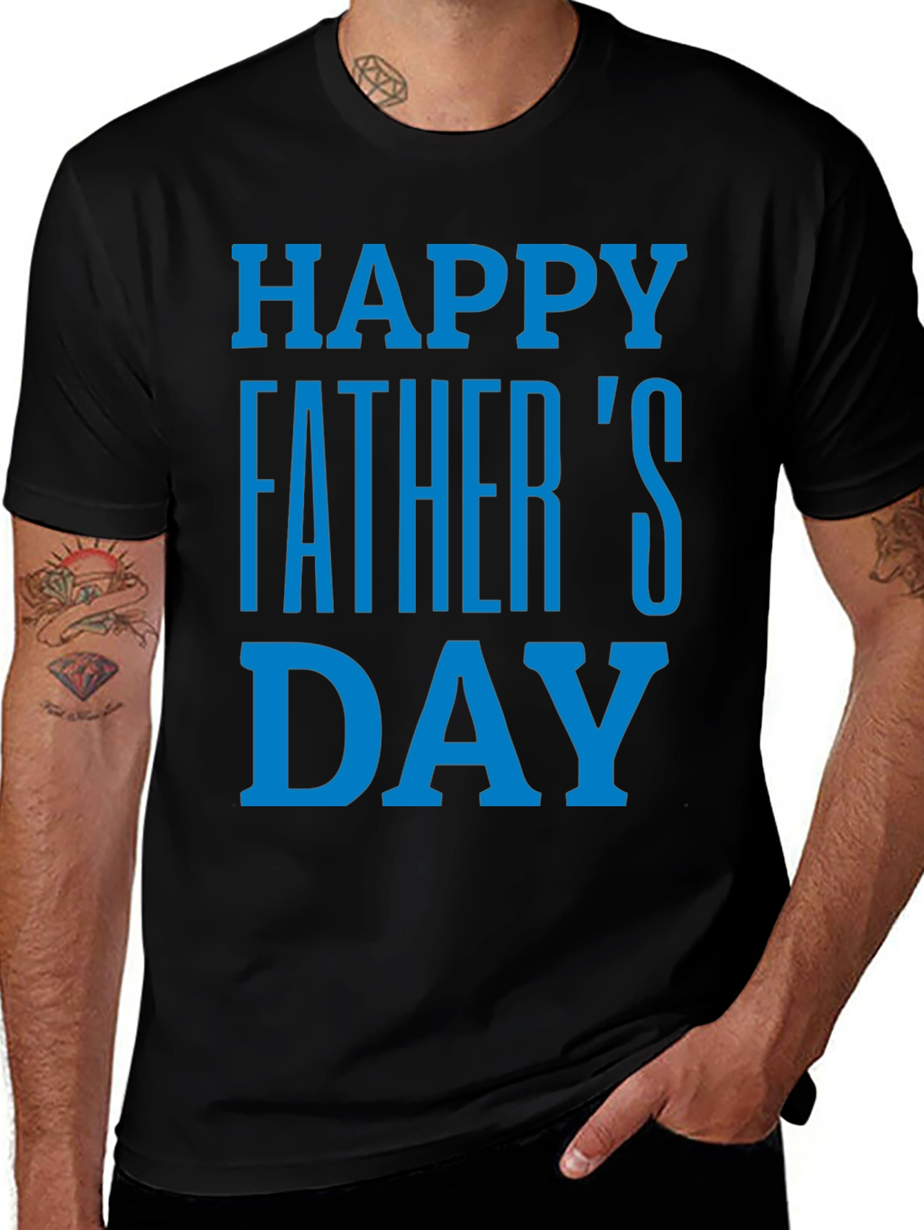 Happy Father's Day T-Shirt - Black