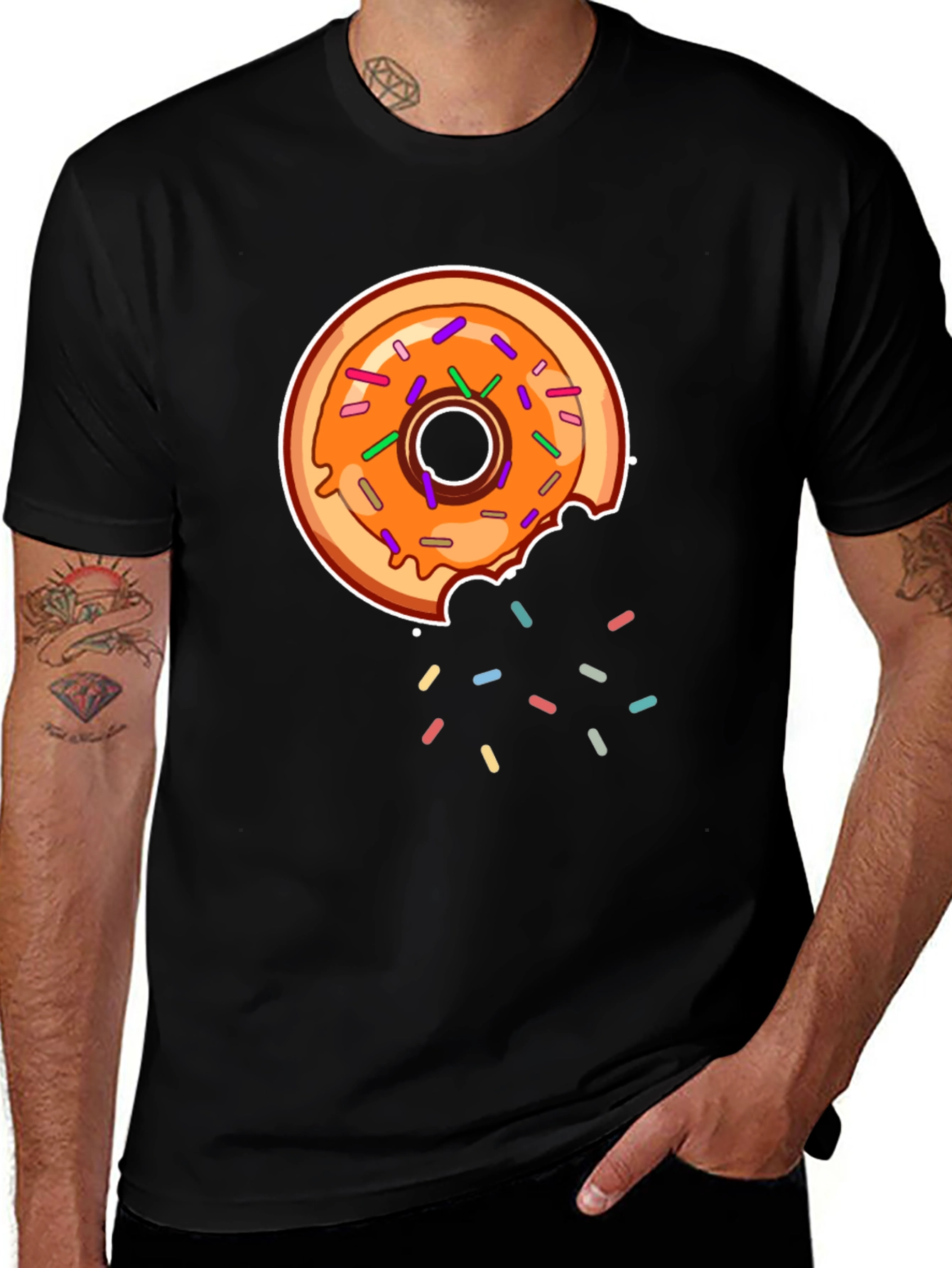 Variant 17 of Donut Graphic Tee - Sweet Treat Style!
