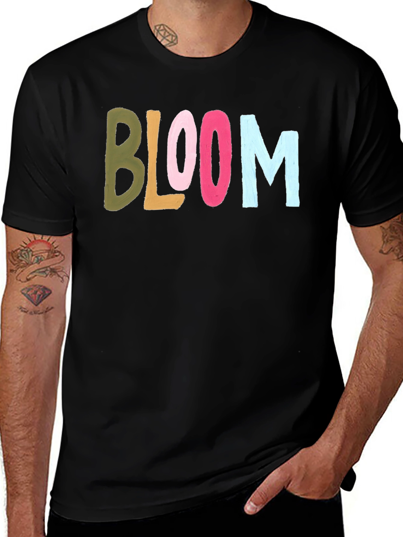 Variant 13 of Colorful BLOOM Graphic T-Shirt