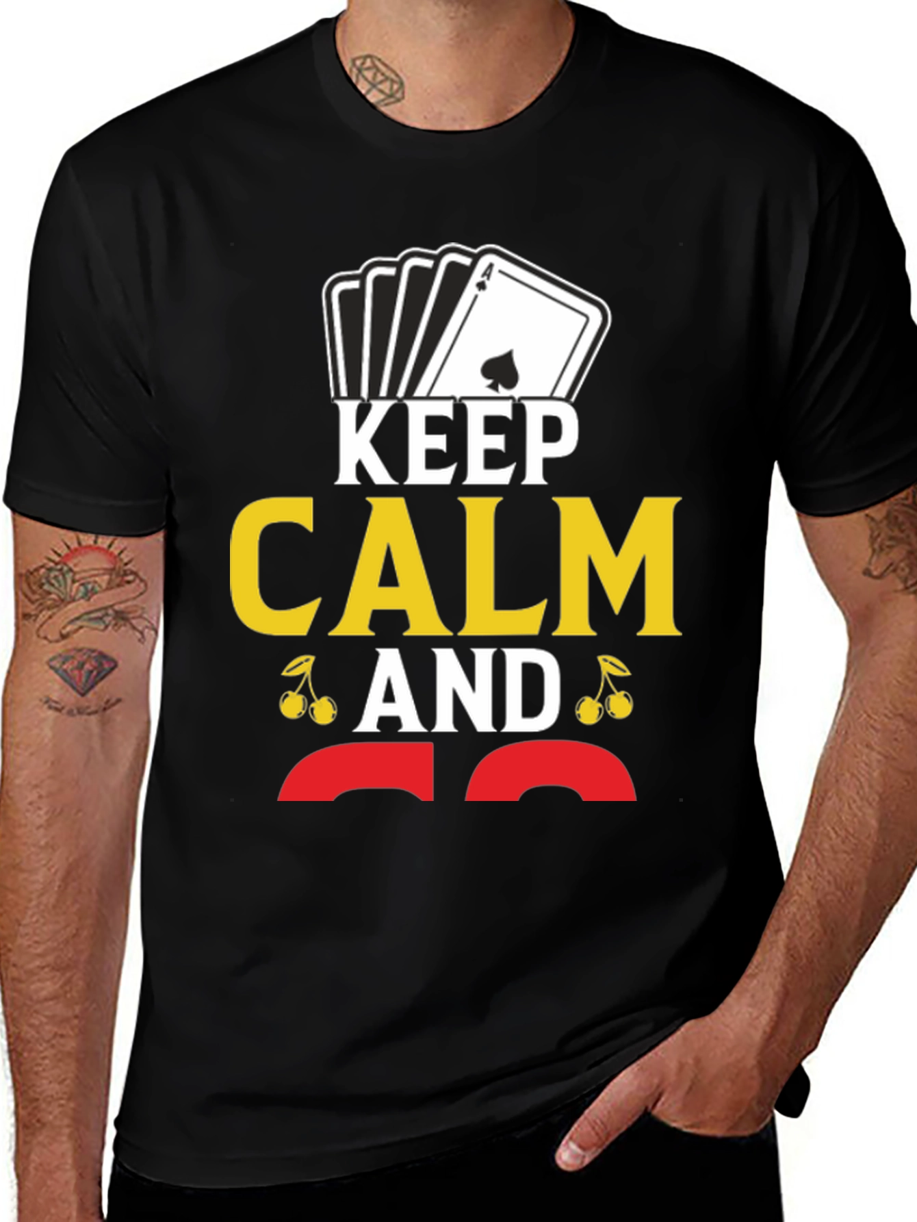 Keep Calm Ace T-Shirt - Funny Poker Casino Card Tee