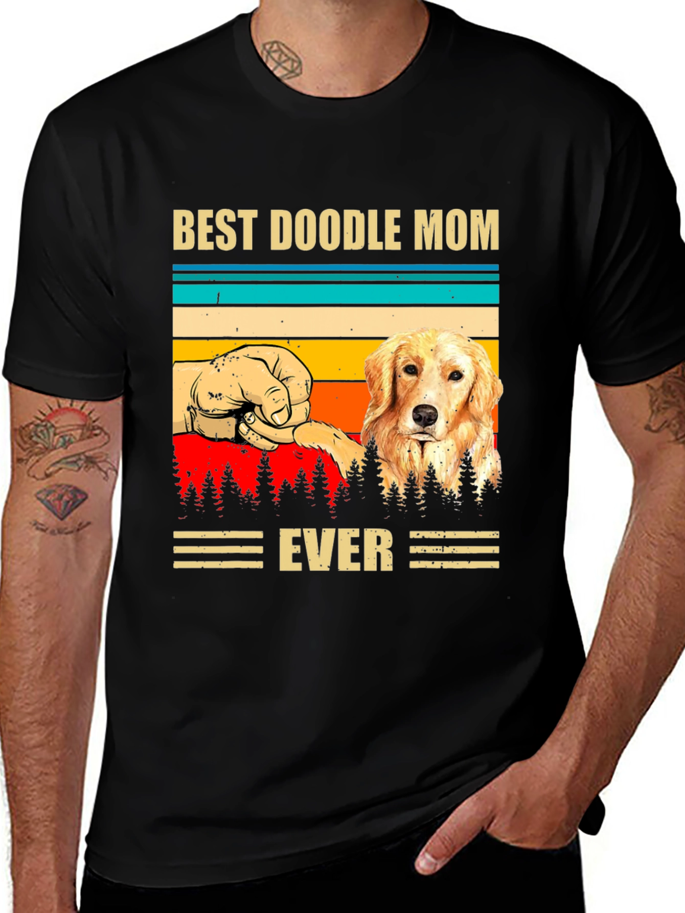 Variant 8 of Best Doodle Mom Ever Graphic T-Shirt