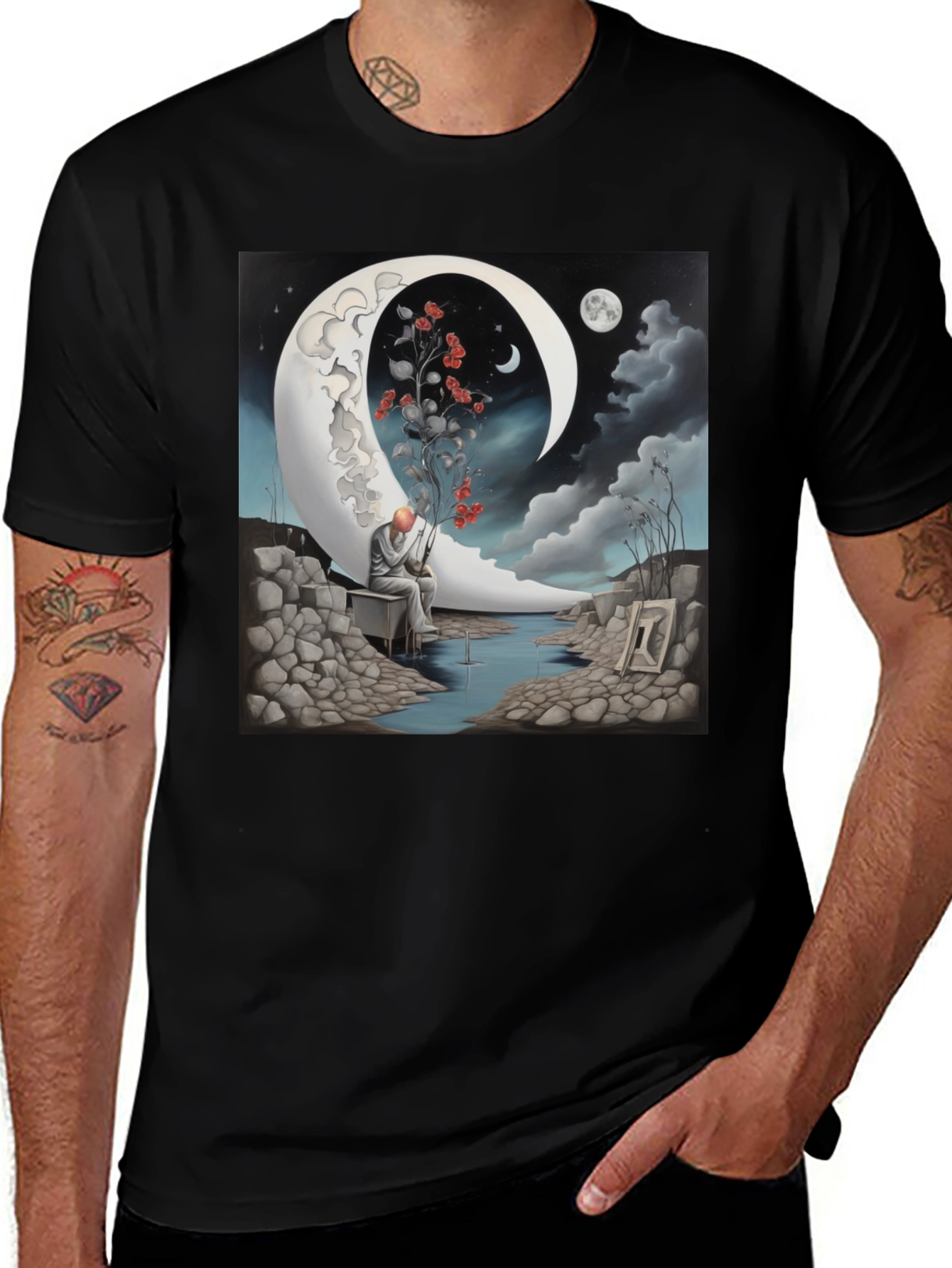 Artistic Moon T-Shirt