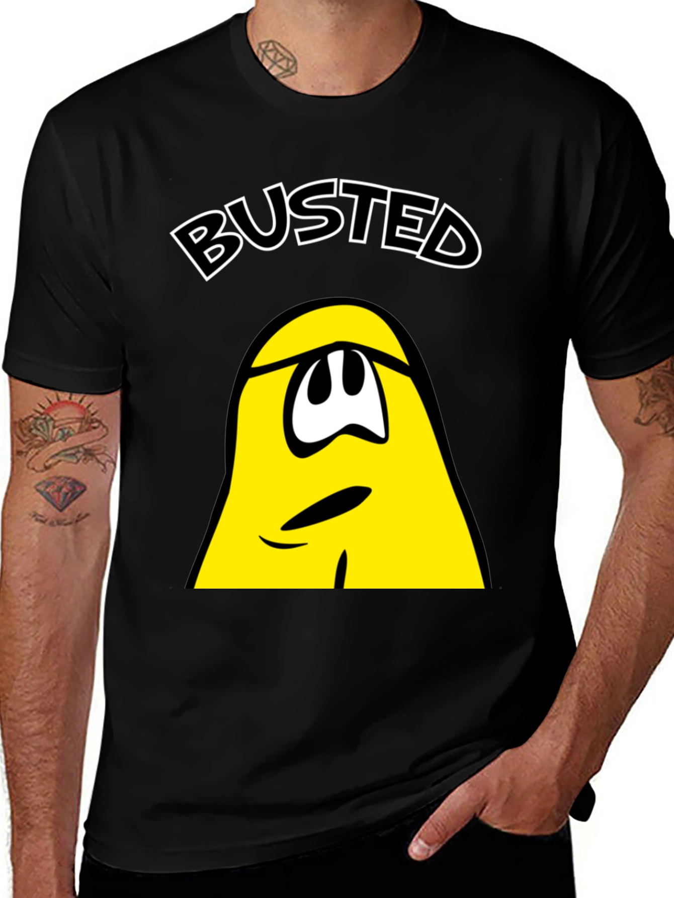 Variant 3 of Busted T-Shirt - Funny Cartoon Character Tee