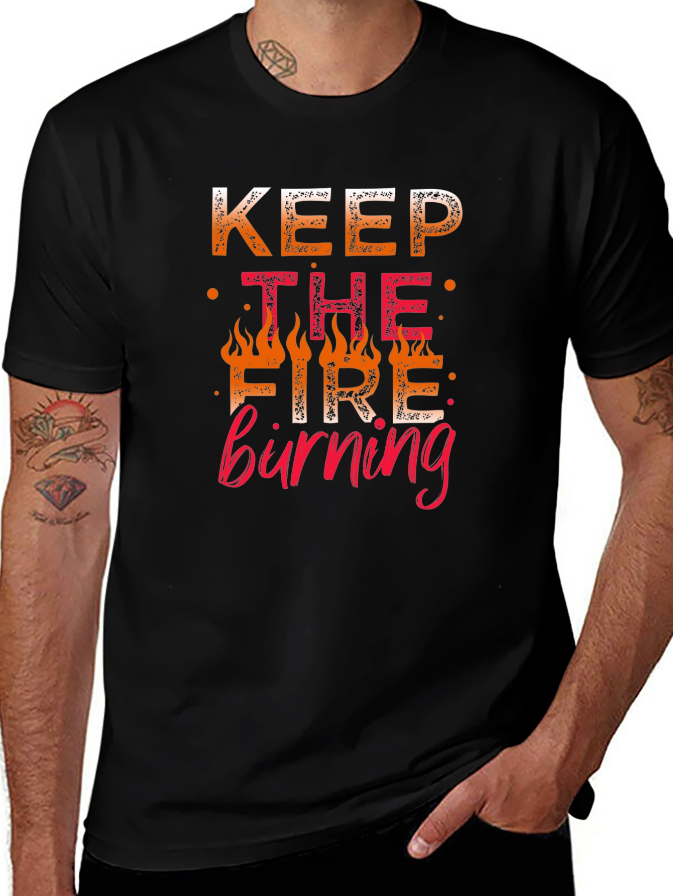 Variant 4 of Keep The Fire Burning Graphic Tee