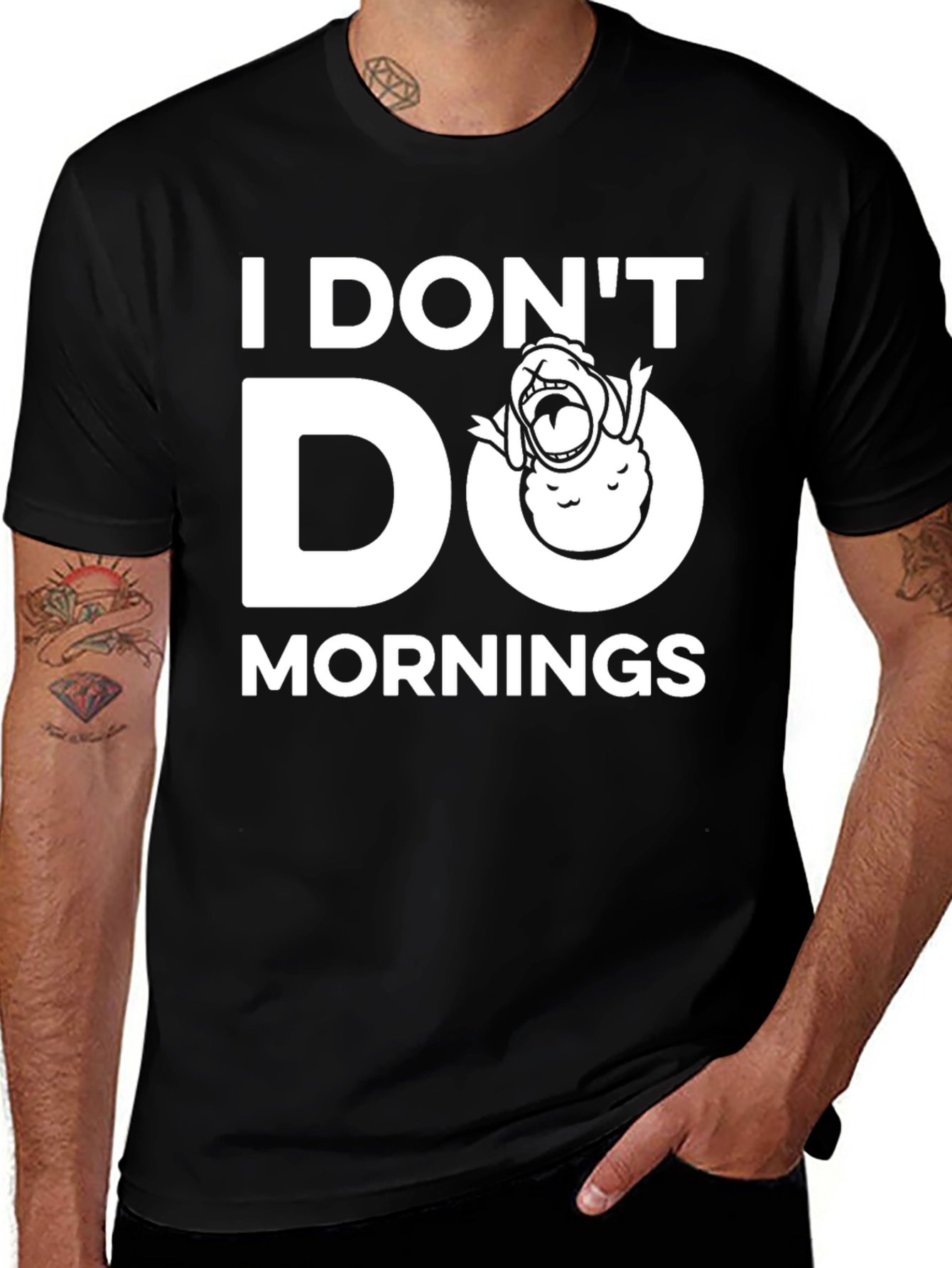 I Don't Do Mornings Graphic T-Shirt