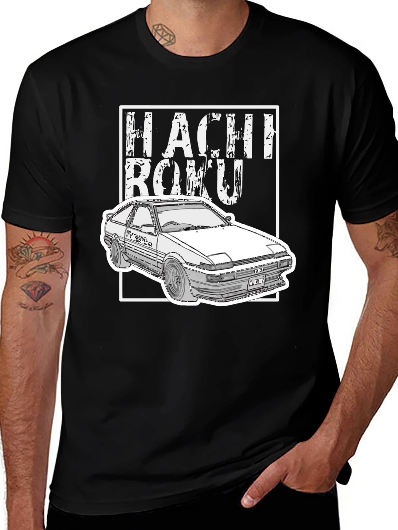 Hachi Roku AE86 T-Shirt - Drift Car Tee