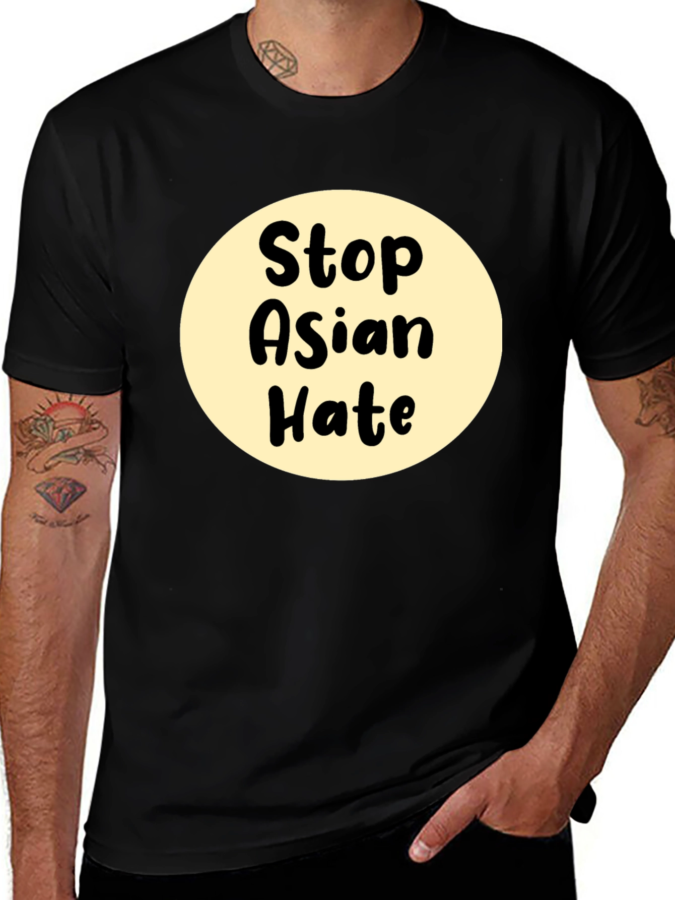 Stop Asian Hate T-Shirt - Black Activism Tee