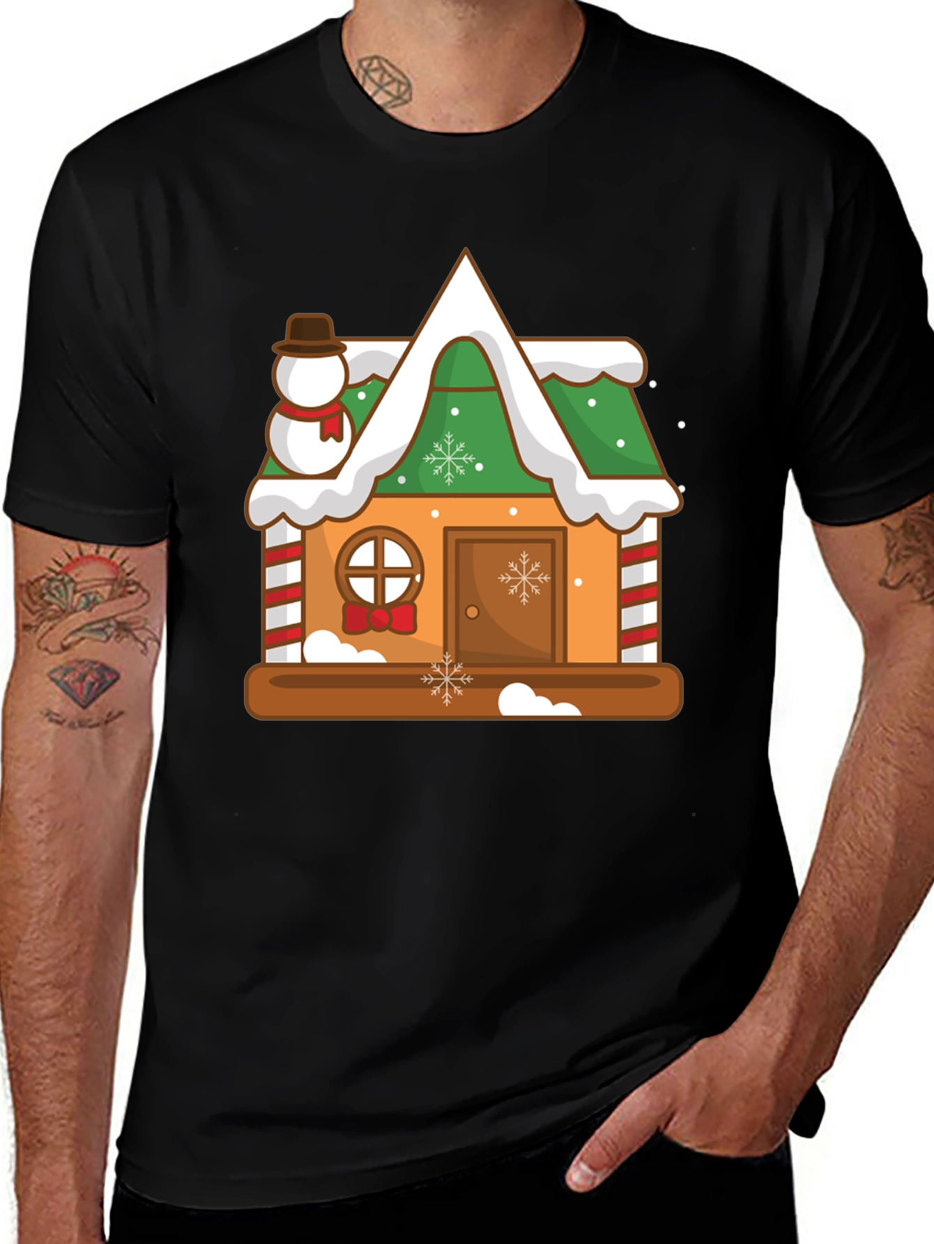 Gingerbread House Christmas T-Shirt