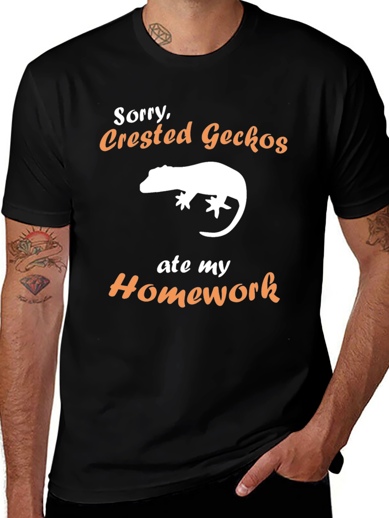 Crested Gecko Homework Excuse T-Shirt