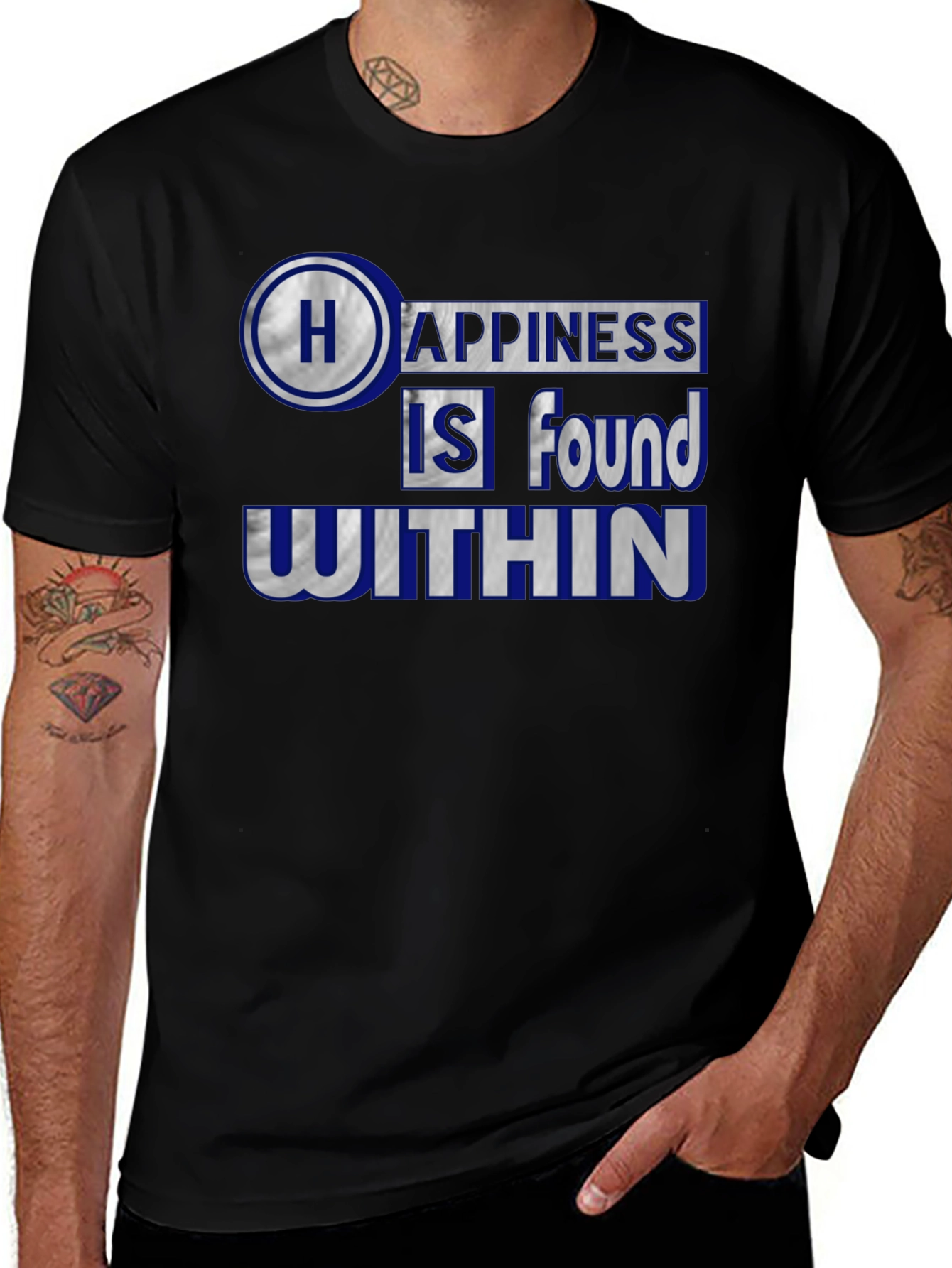 Variant 24 of Happiness Found Within Graphic Tee