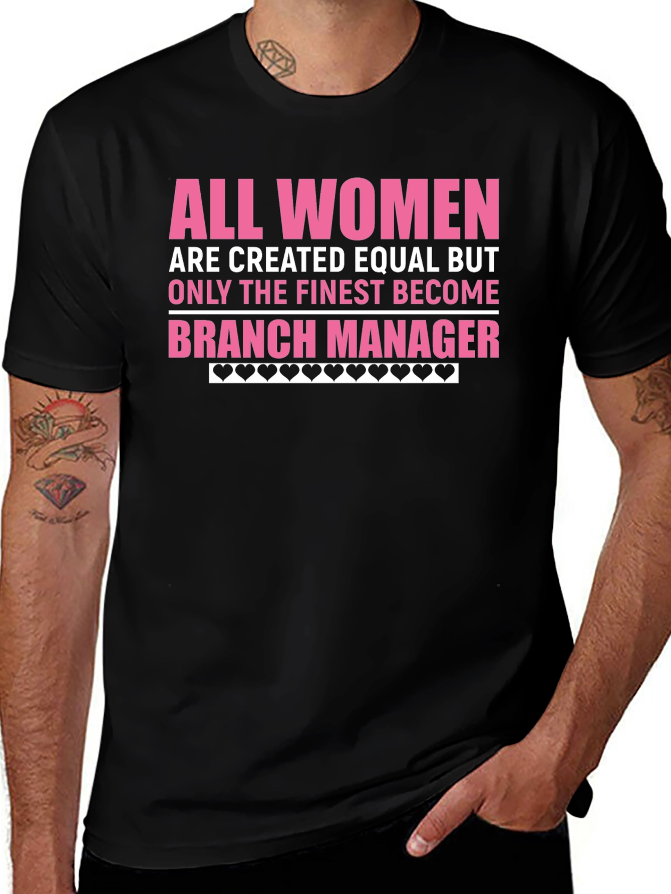 Variant 25 of Finest Women Branch Manager Black T-Shirt