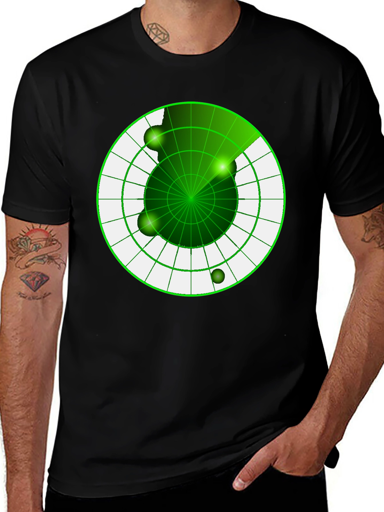 Variant 11 of Radar Screen Graphic T-Shirt