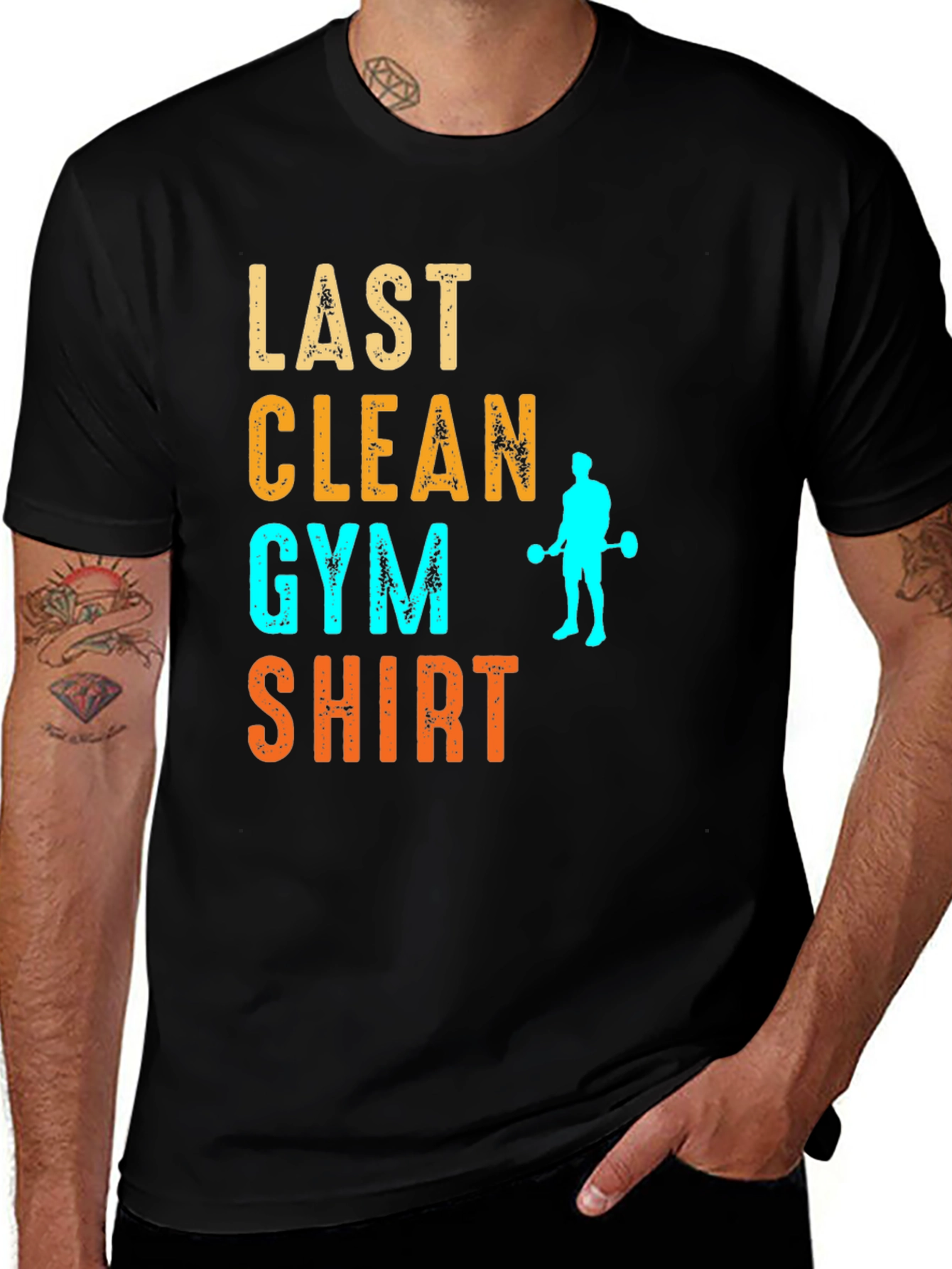 Variant 12 of Last Clean Gym Shirt Funny Workout Tee