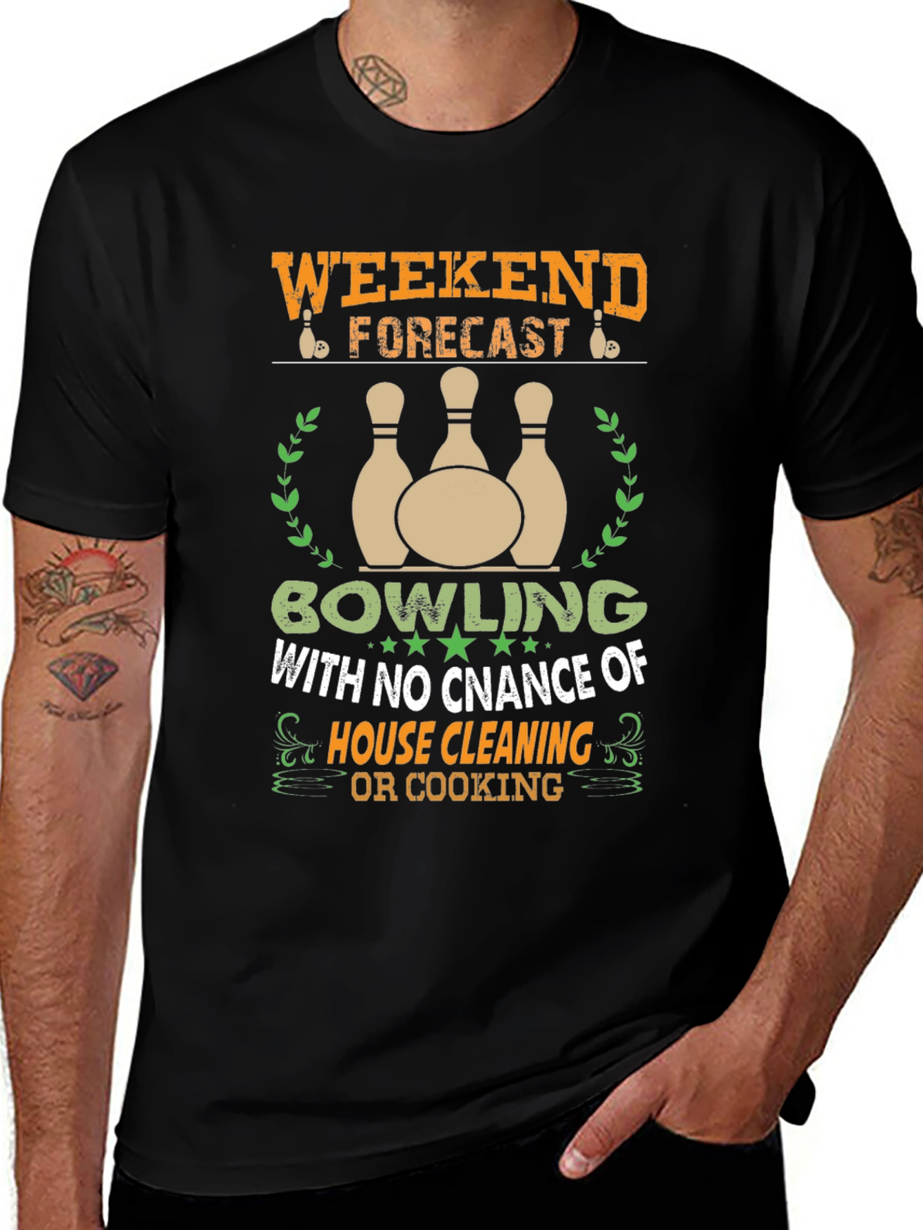 Variant 13 of Bowling Weekend Forecast T-Shirt