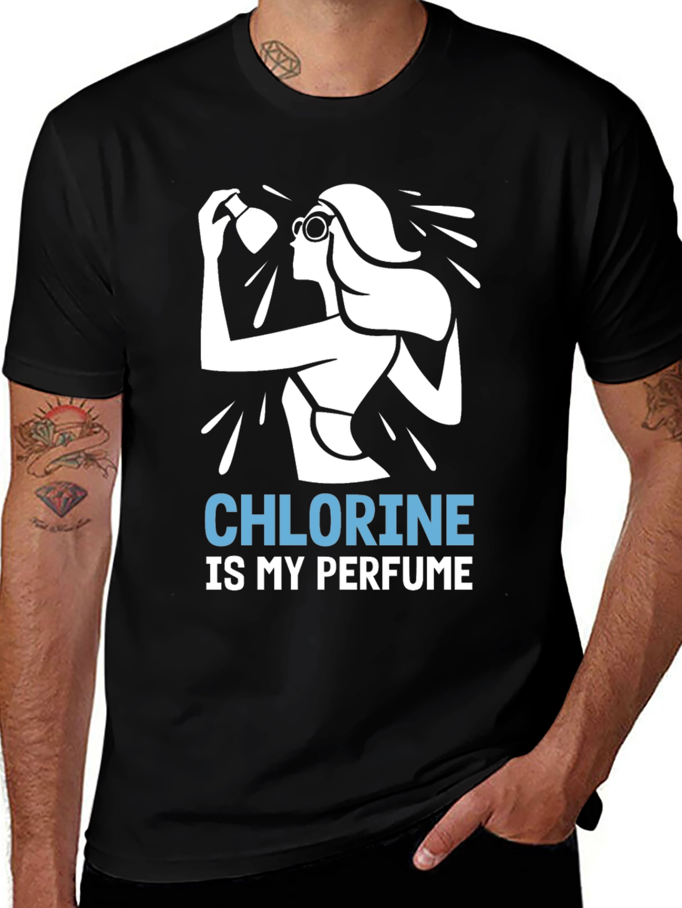 Chlorine is My Perfume T-Shirt - Swimmer Gift