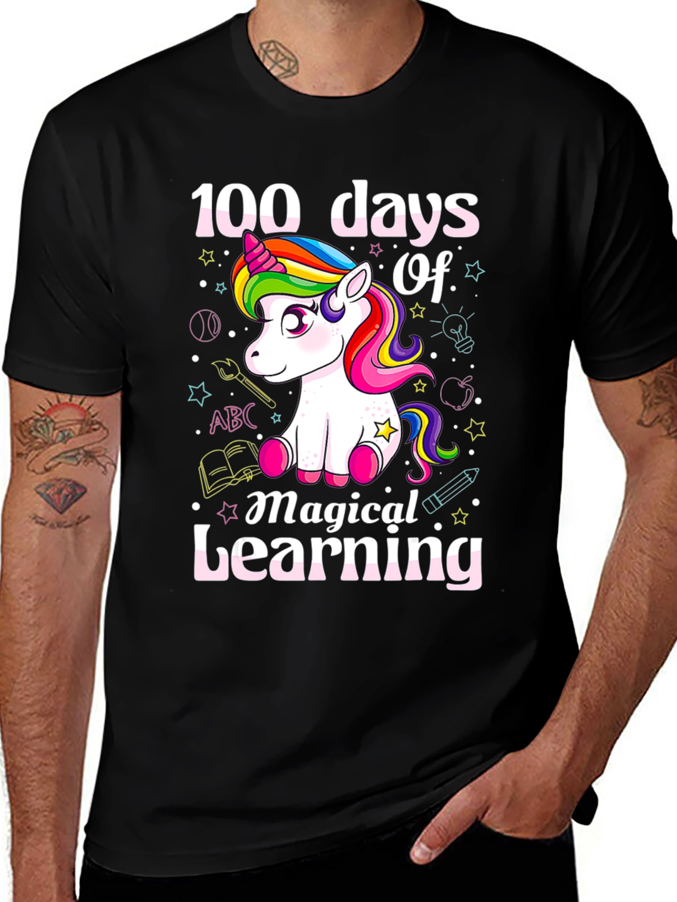 100 Days of Magical Learning Unicorn T-Shirt