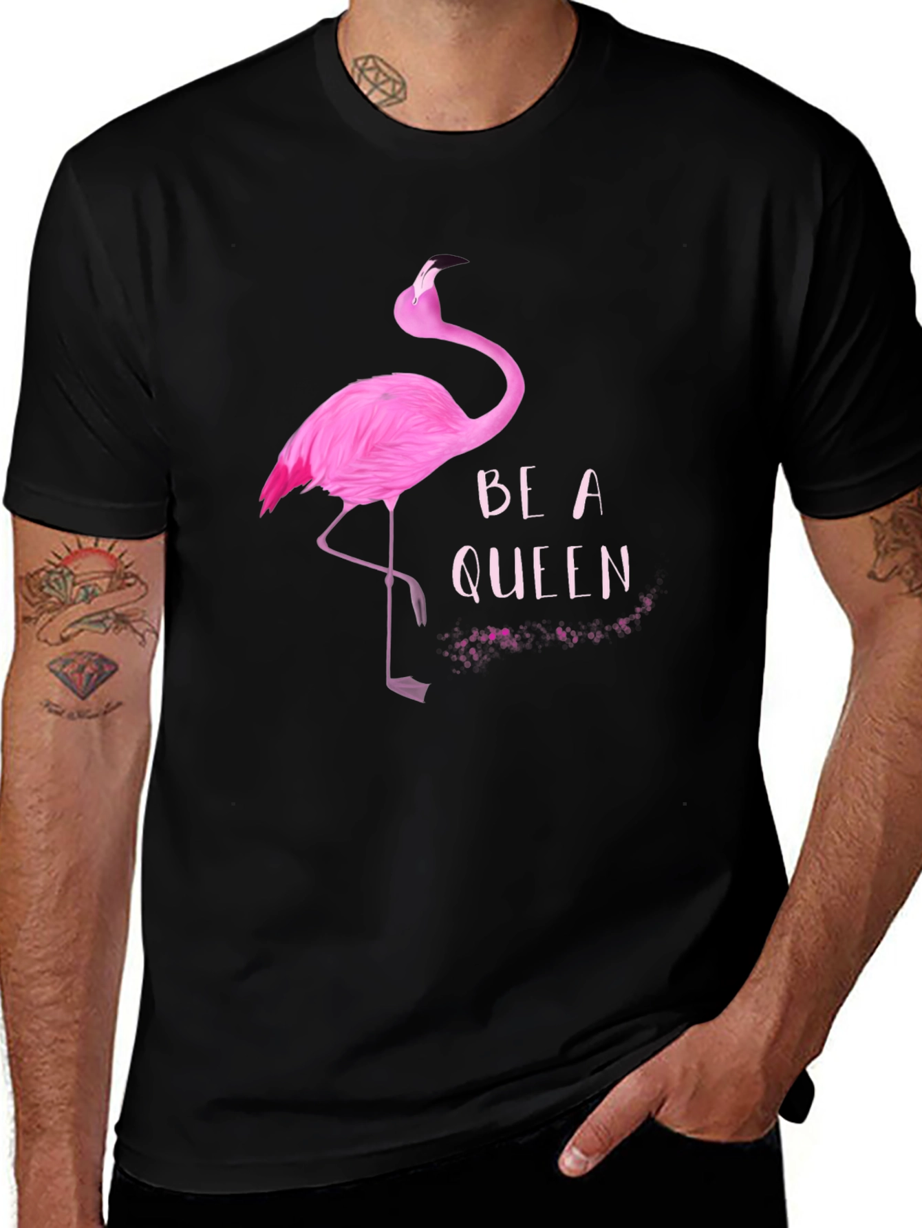 Variant 13 of Be a Queen Flamingo Graphic T-Shirt