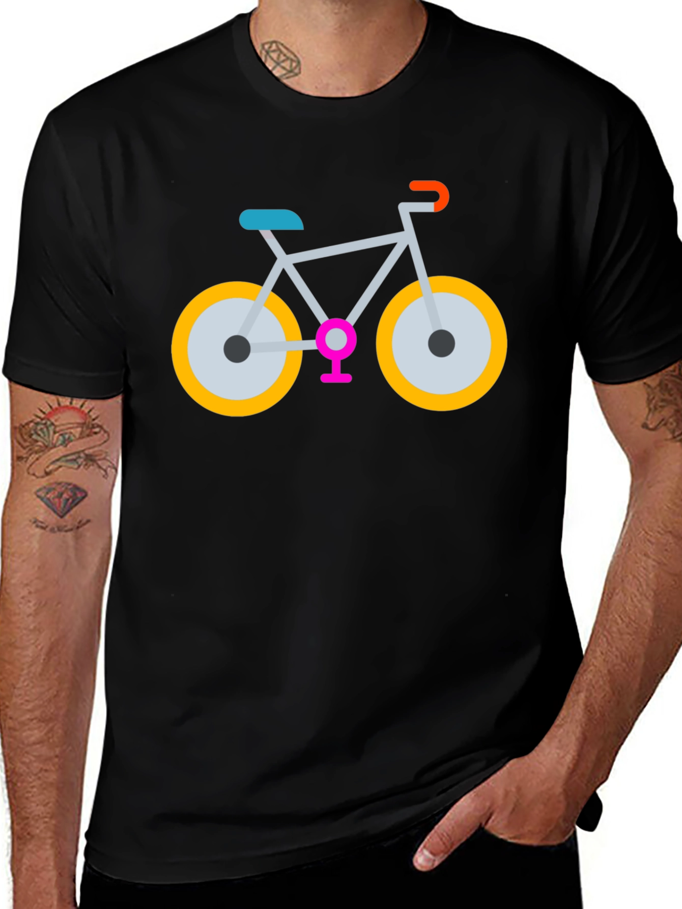 Variant 16 of Trendy Graphic Tee - Retro Bike Design