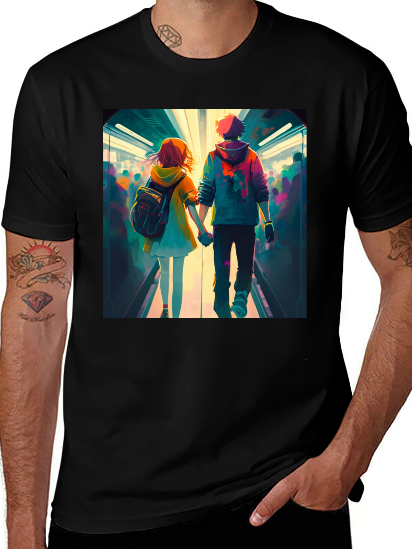 Variant 26 of Anime Couple T-Shirt - Stylish Graphic Tee