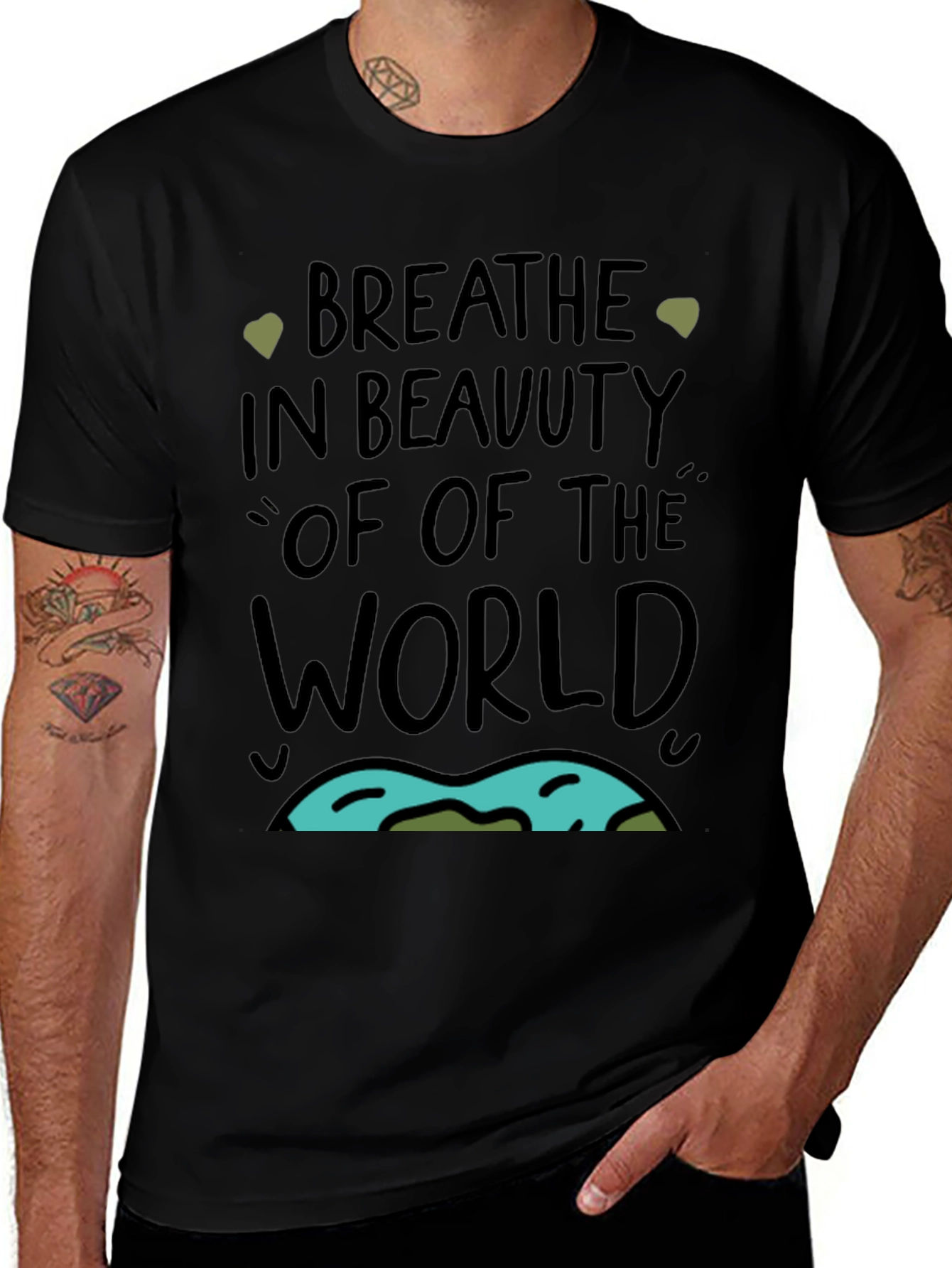 Variant 30 of Breathe in Beauty T-Shirt - Nature Lover Tee