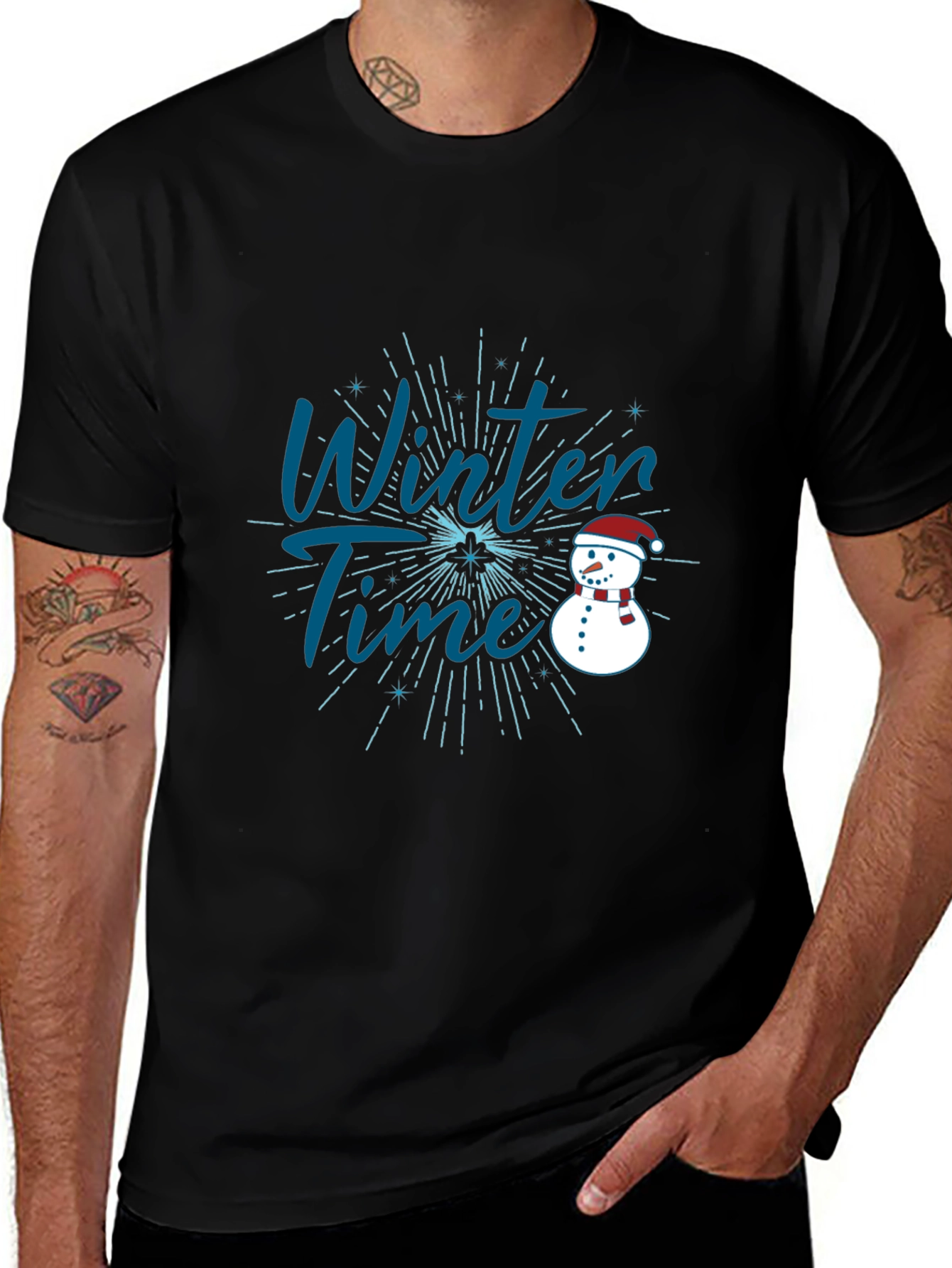 Variant 16 of Winter Time Graphic Tee - Festive Holiday Shirt