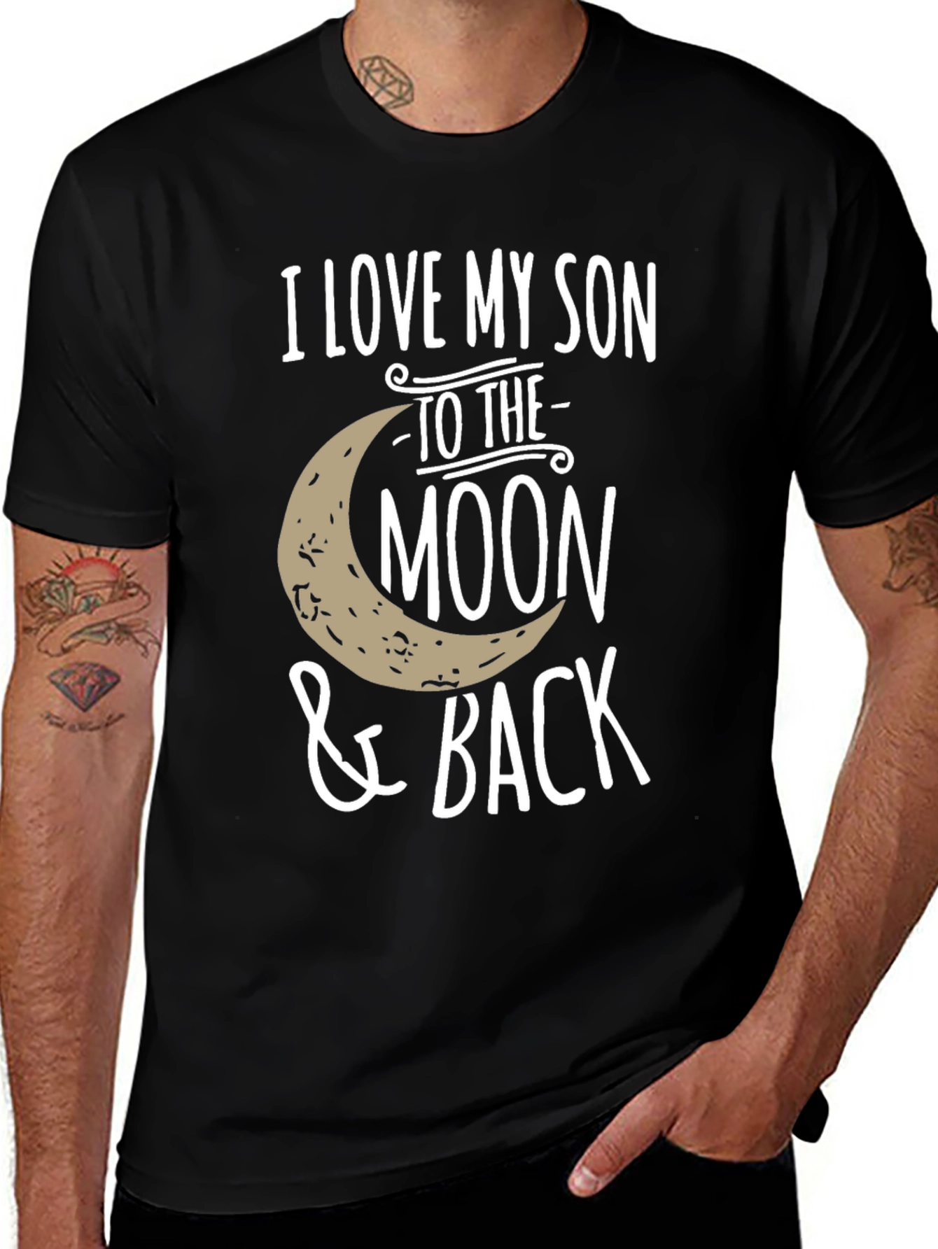 Variant 7 of I Love My Son to the Moon & Back Graphic T-Shirt