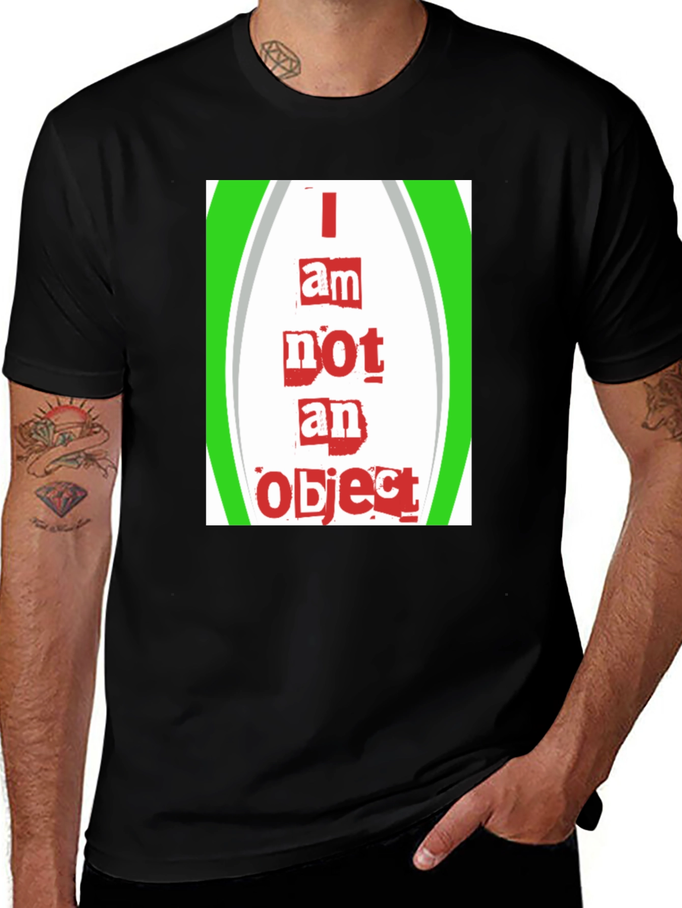 Variant 21 of I Am Not An Object Graphic Tee