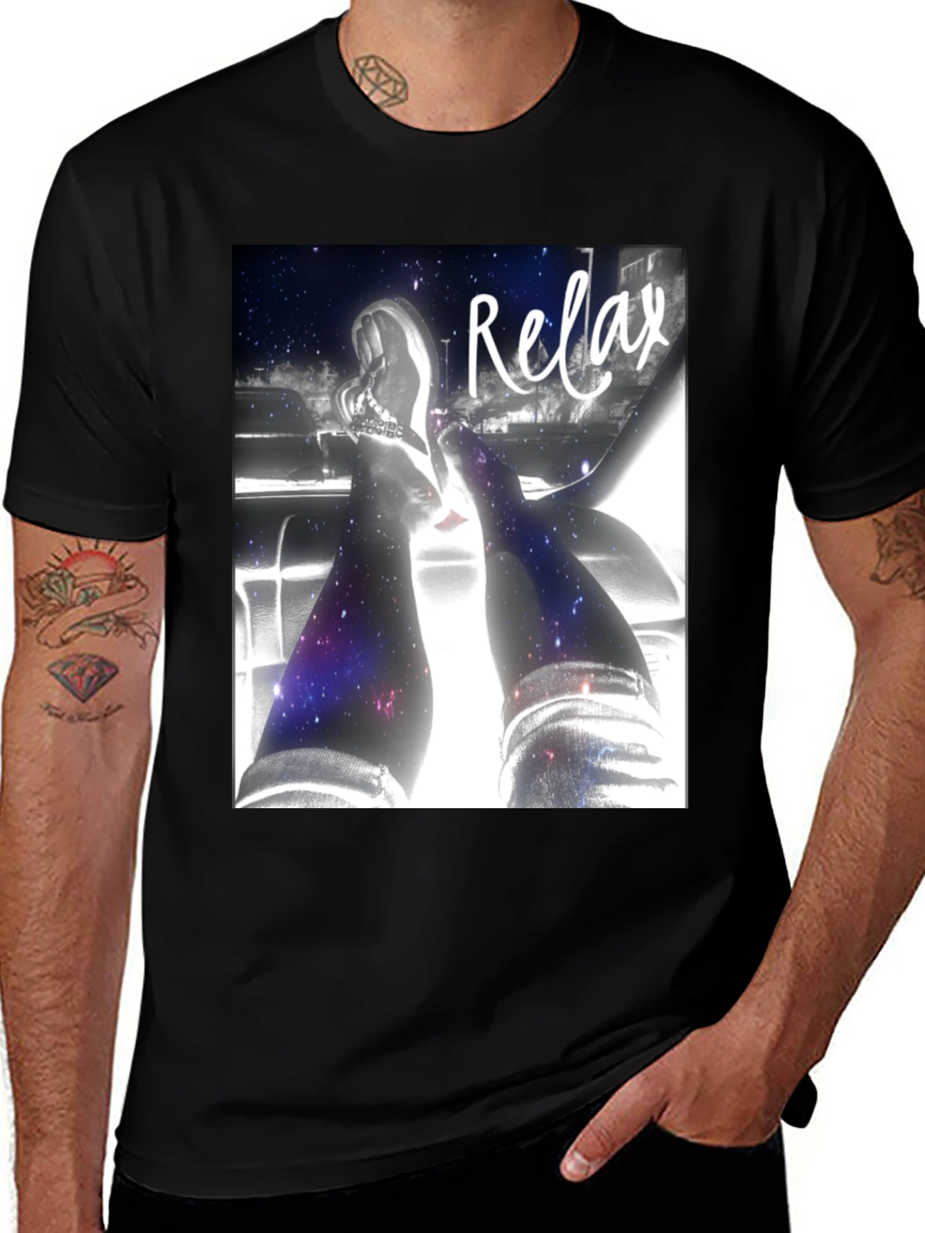 Variant 4 of Relax Galaxy T-Shirt