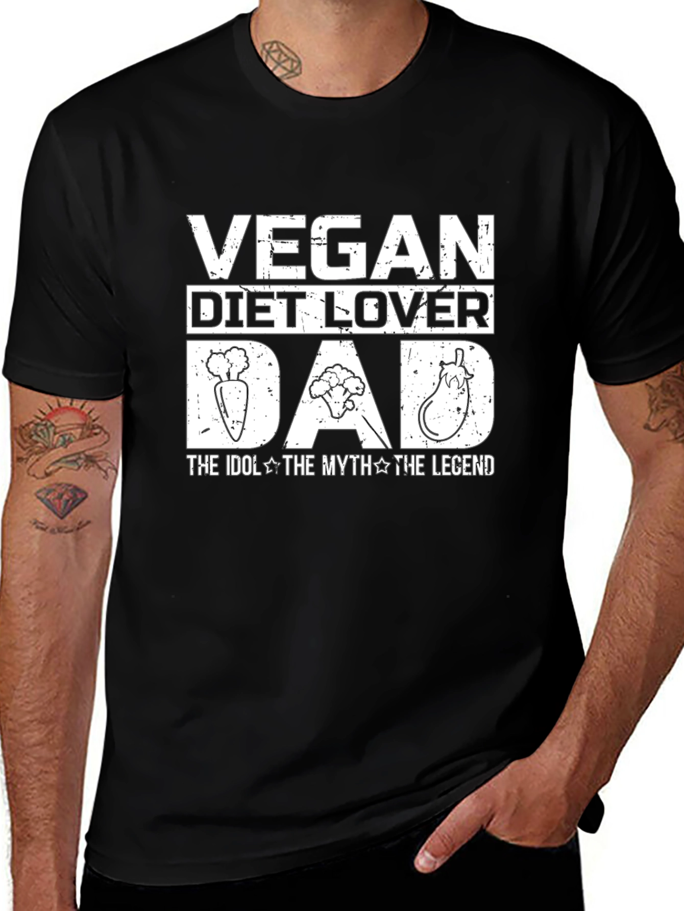 Vegan Diet Lover Dad T-Shirt