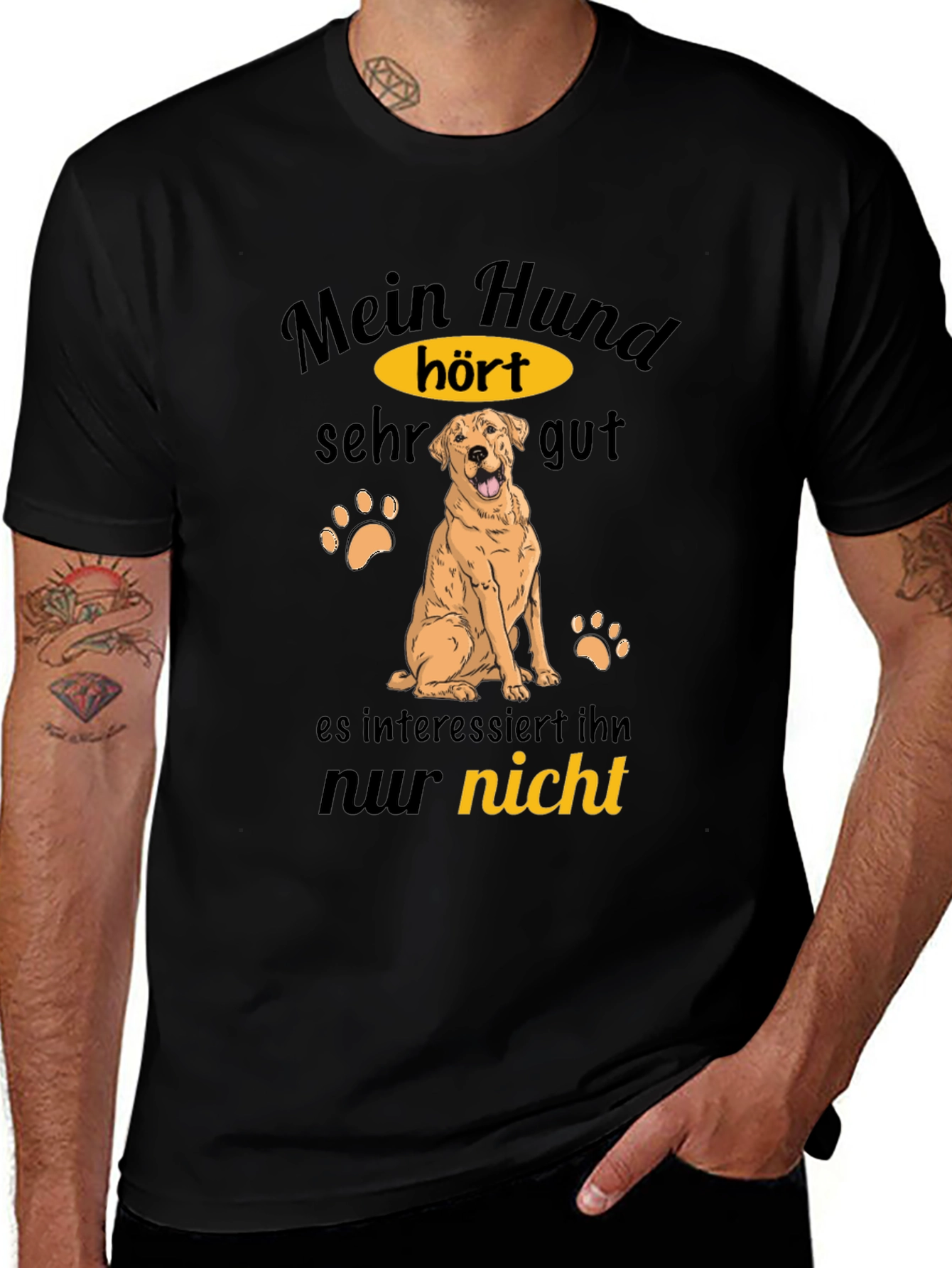 Variant 11 of Funny Dog T-Shirt - "Mein Hund Hört Sehr Gut"