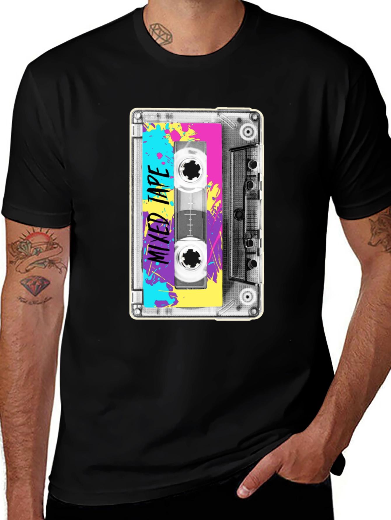 Variant 3 of Retro Mixtape T-Shirt - 80s Cassette Graphic Tee