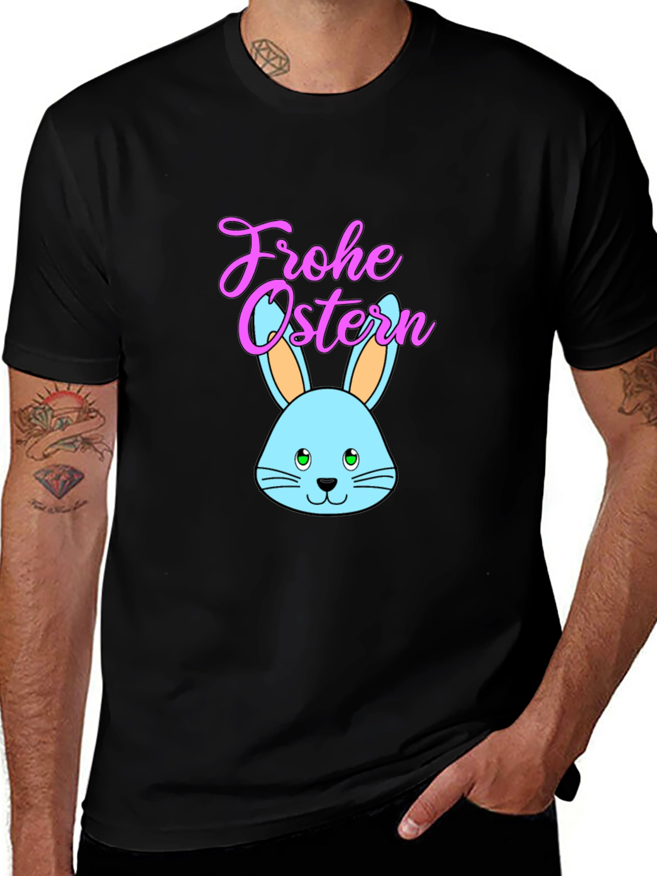 Frohe Ostern Bunny T-Shirt - Easter Rabbit Tee