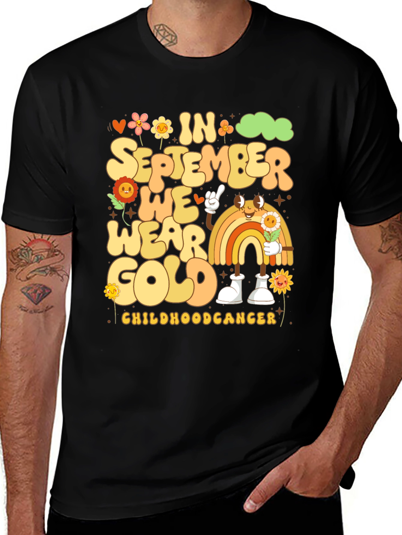 Variant 14 of Childhood Cancer Awareness T-Shirt