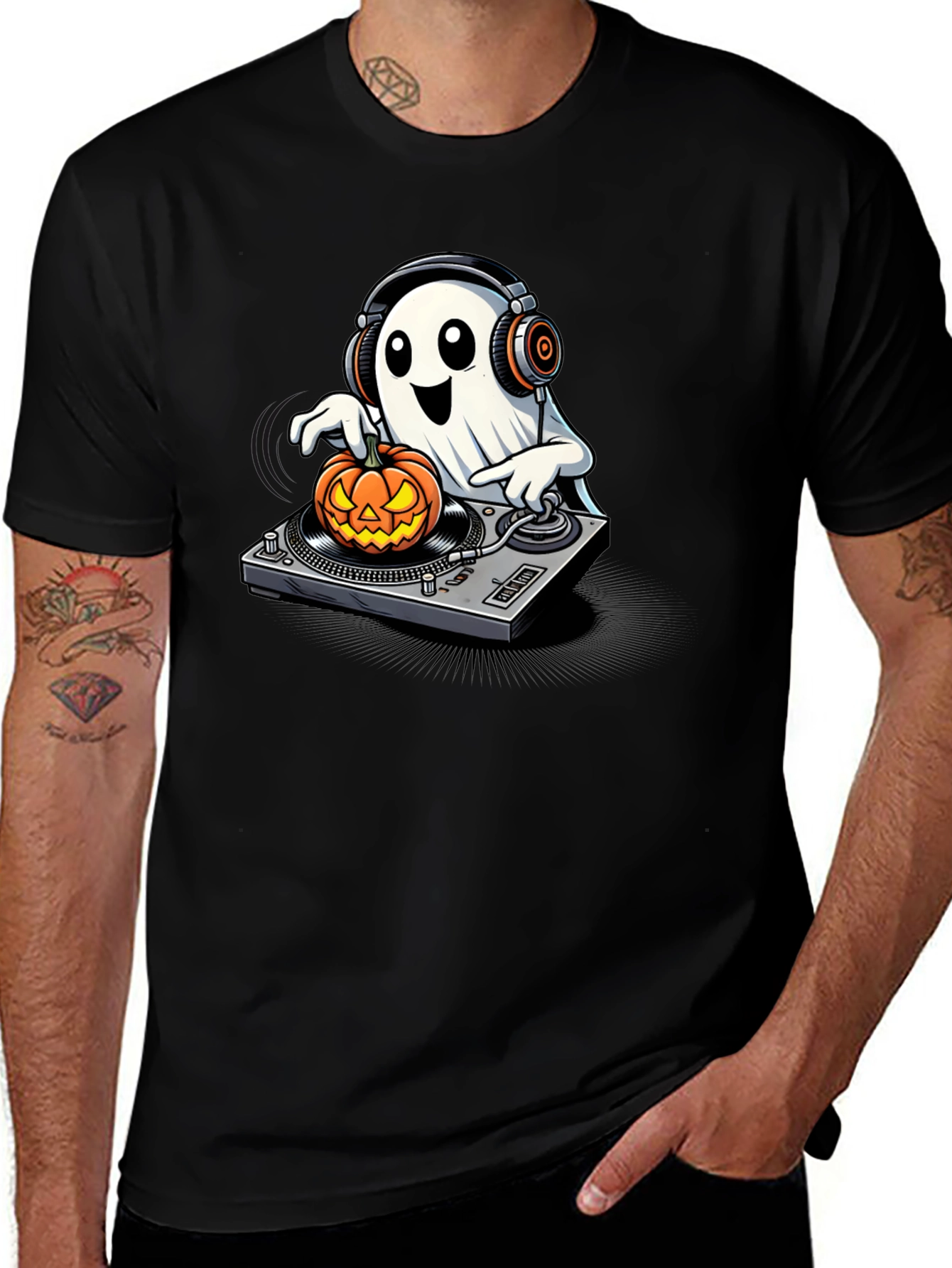 DJ Ghost Halloween T-Shirt