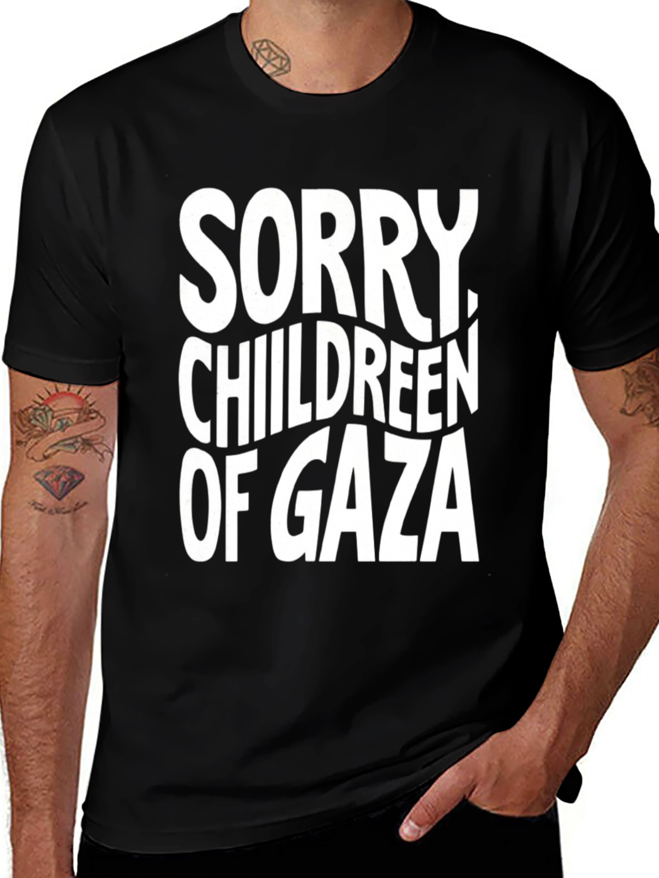 Sorry Children of Gaza Graphic T-Shirt