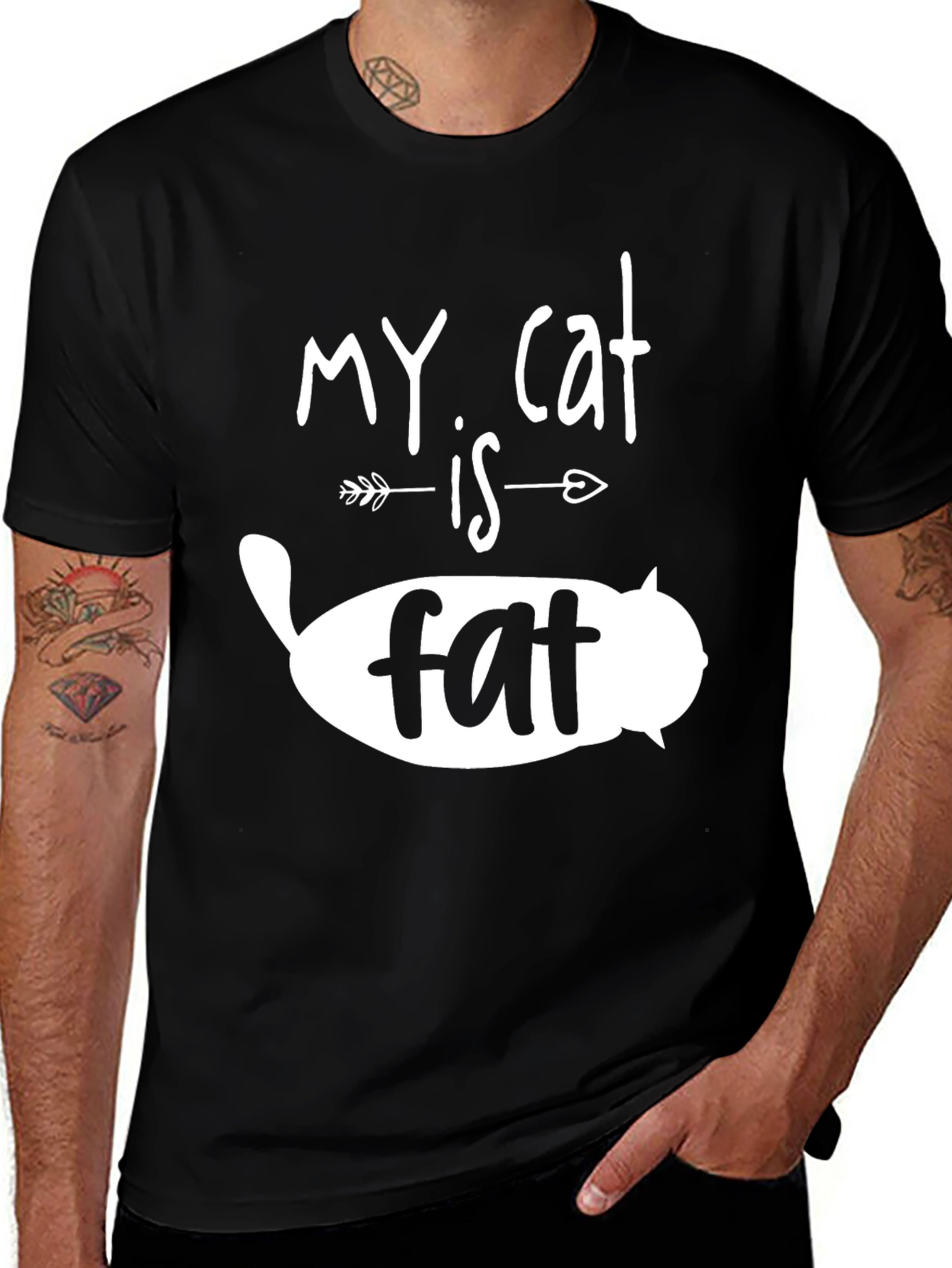 My Cat Is Fat T-Shirt - Funny Cat Lover Tee