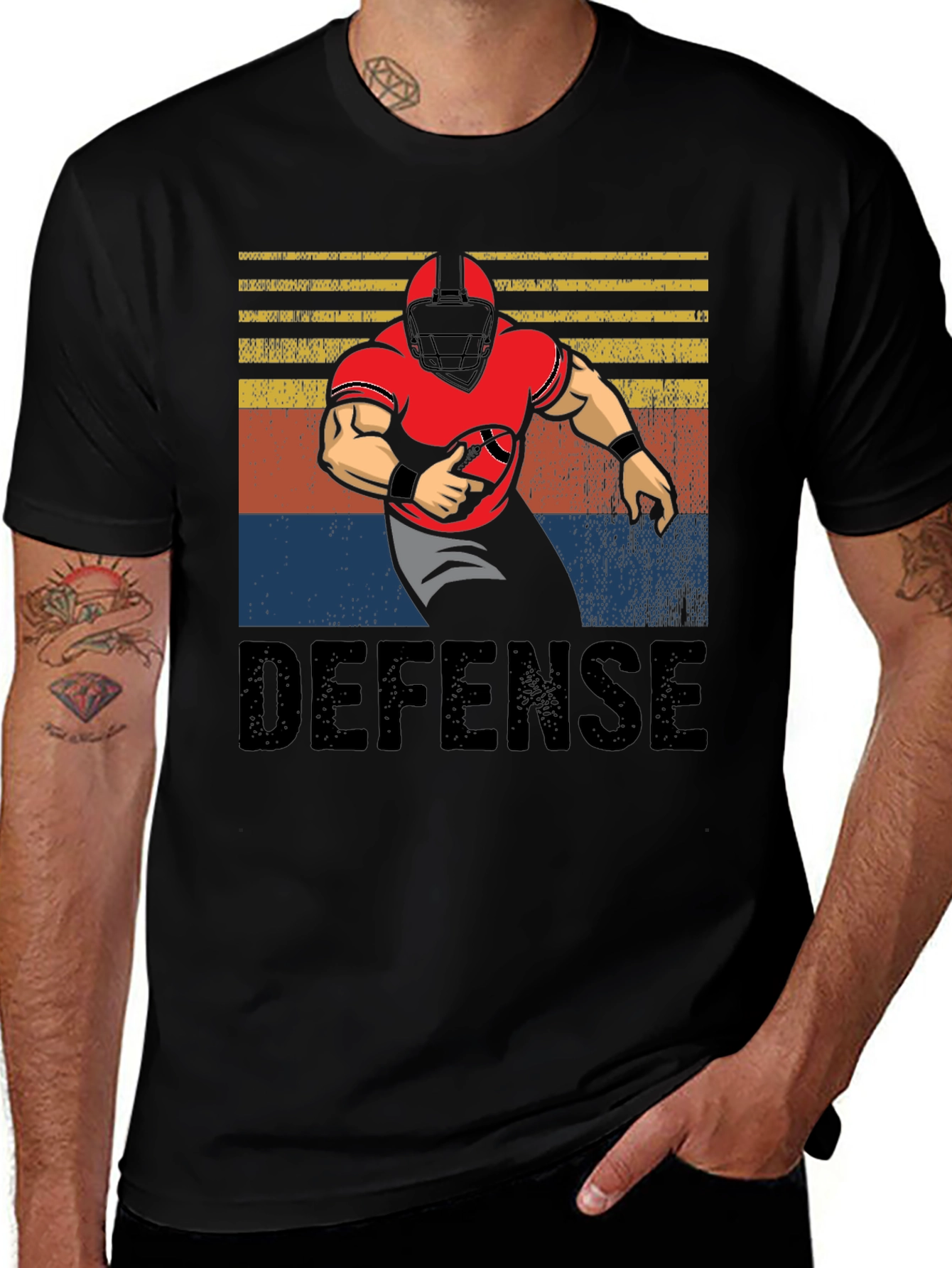 Variant 3 of Defense Football Graphic Tee
