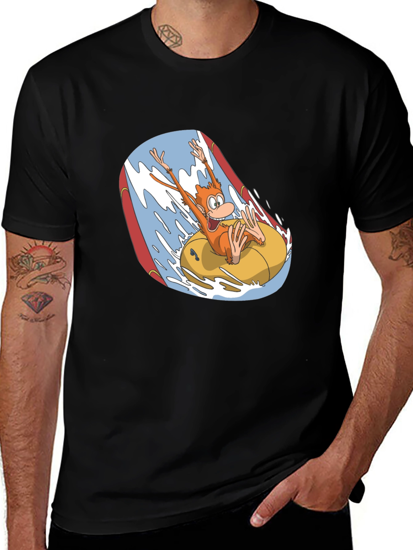 Variant 12 of Monkey Water Ride Graphic T-Shirt