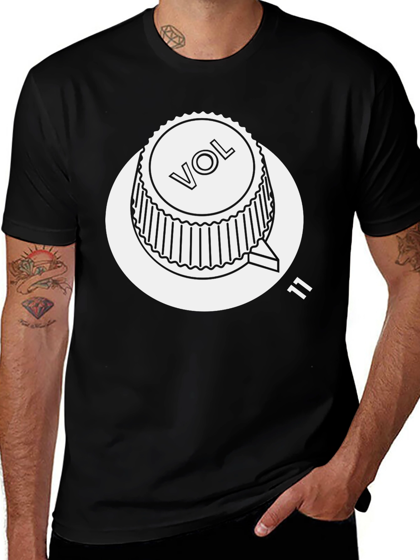 Volume Knob Graphic T-Shirt - "Turn it Up to Eleven!"