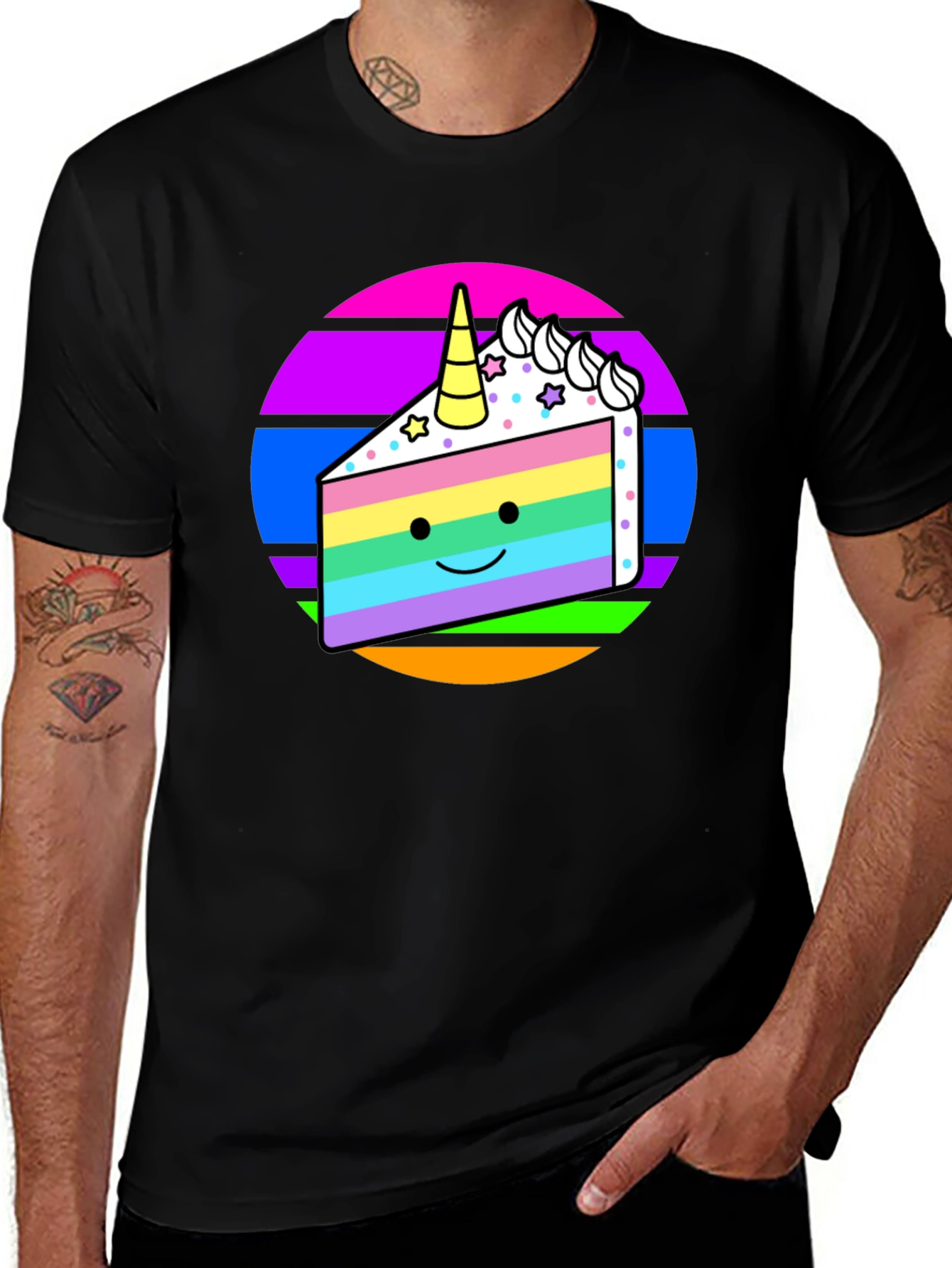 Variant 27 of Rainbow Cake Unicorn T-Shirt