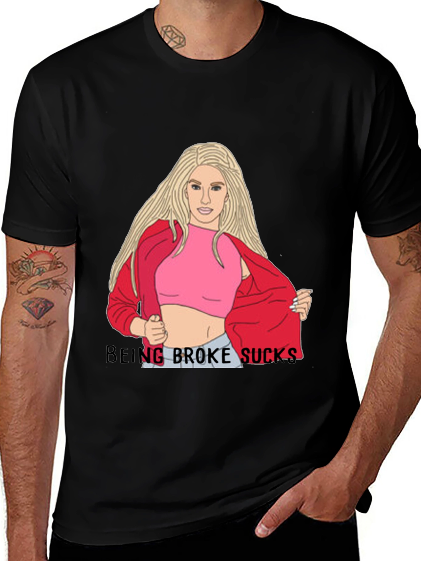 Variant 30 of Being Broke Sucks T-Shirt